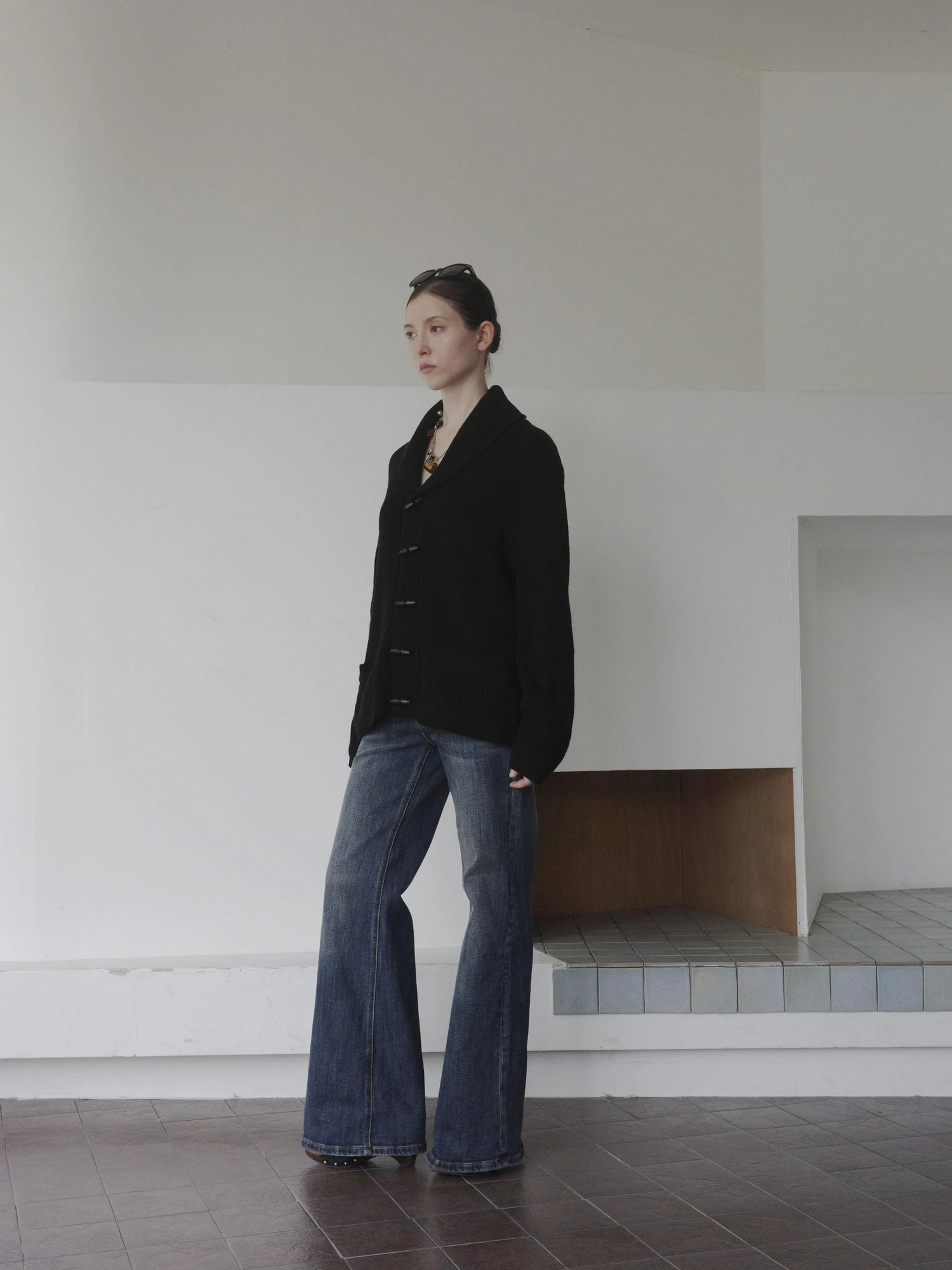 DKZ OFFICIAL Vintage British Wool Blend Cardigan