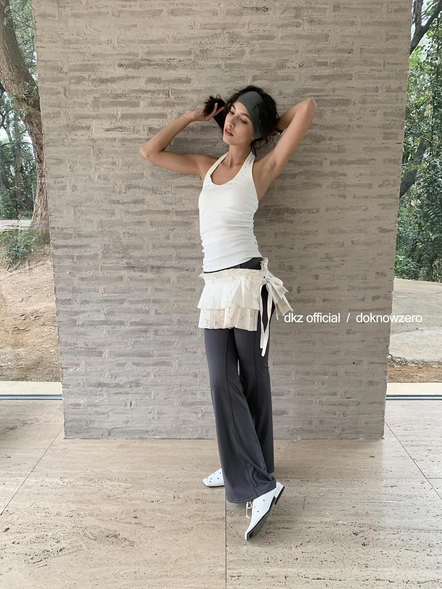 DKZ OFFICIAL Vintage Flared Yoga Pants For Women