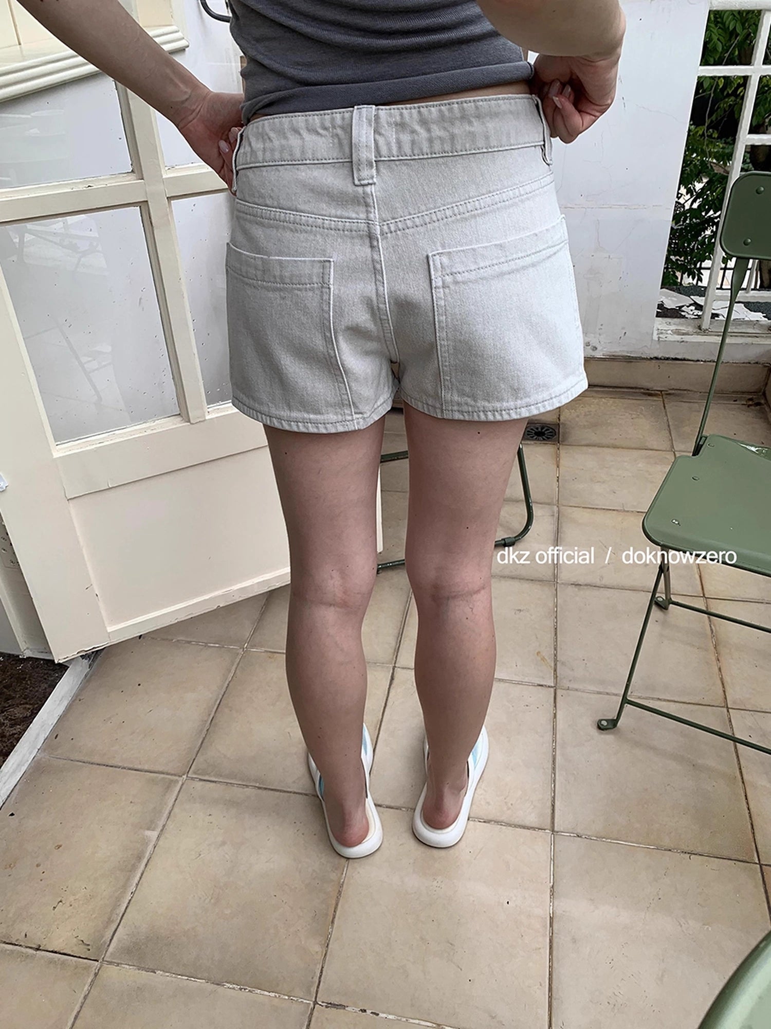 DKZ_OFFICIAL_Vintage_Gray_Denim_Skirt_Shorts_For_Women_MISSTT