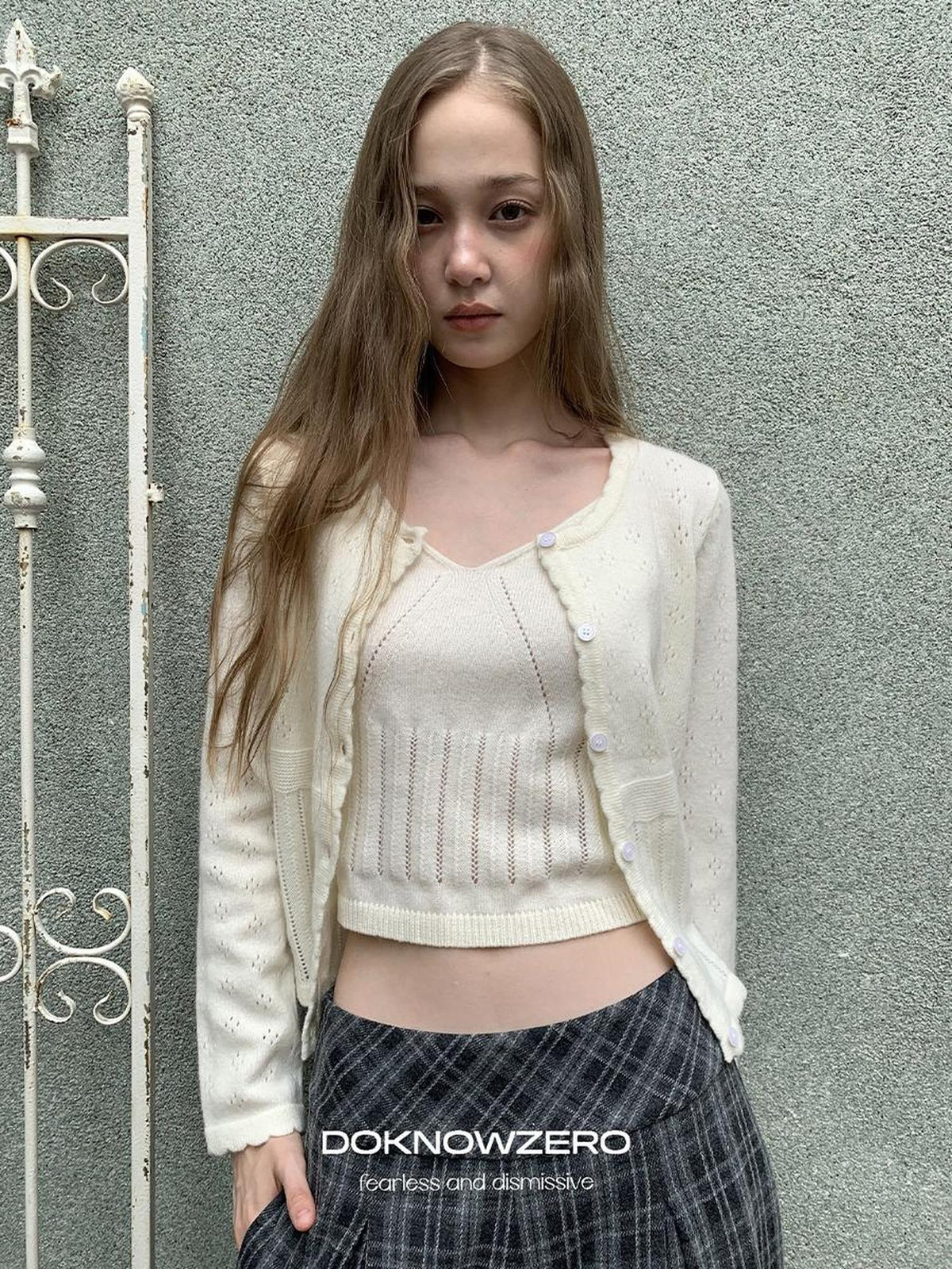 DKZ OFFICIAL Vintage Jacquard Wool Blend Women&