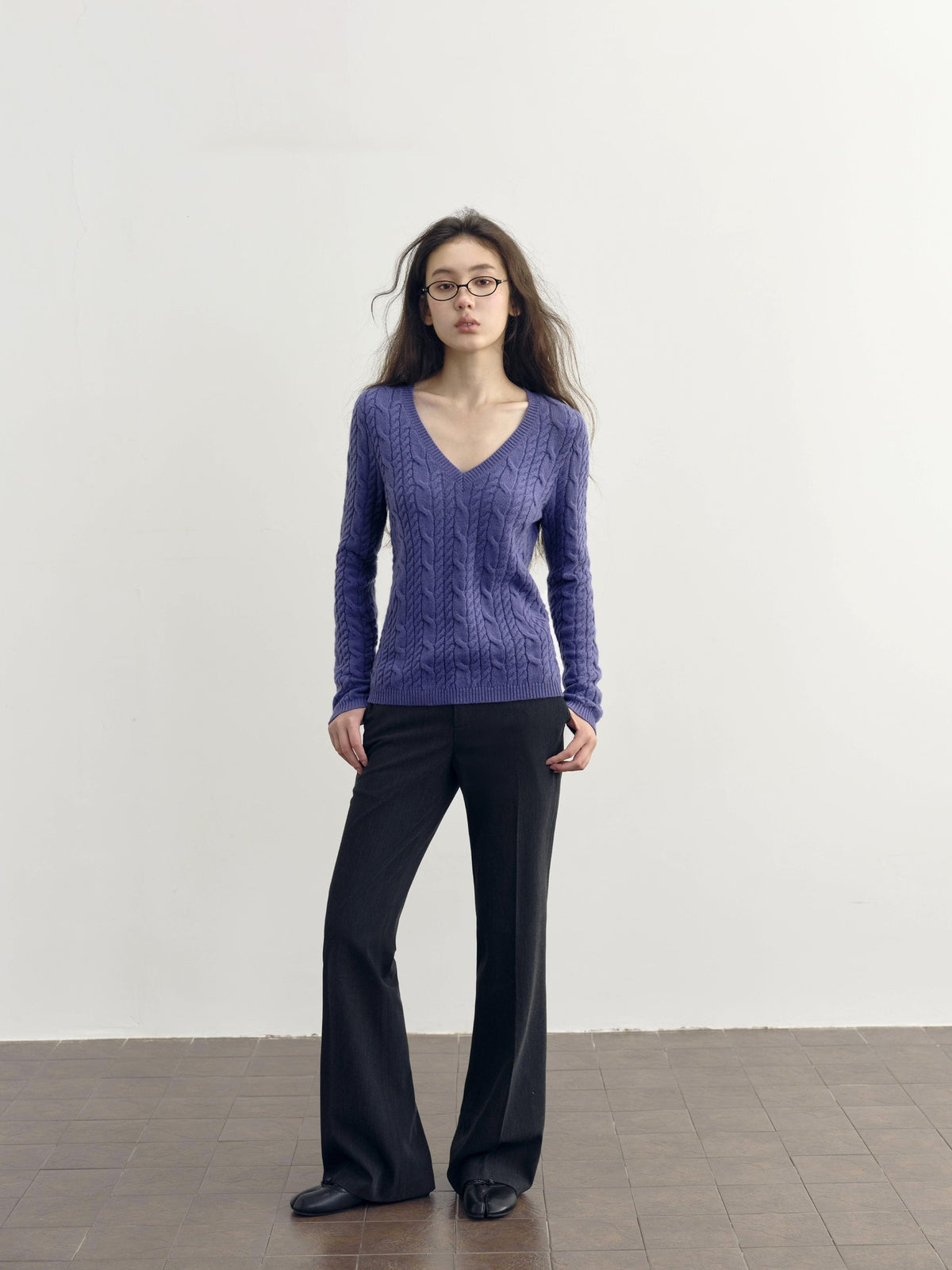 DKZ OFFICIAL Vintage Low Waist Flared Pocket Women&