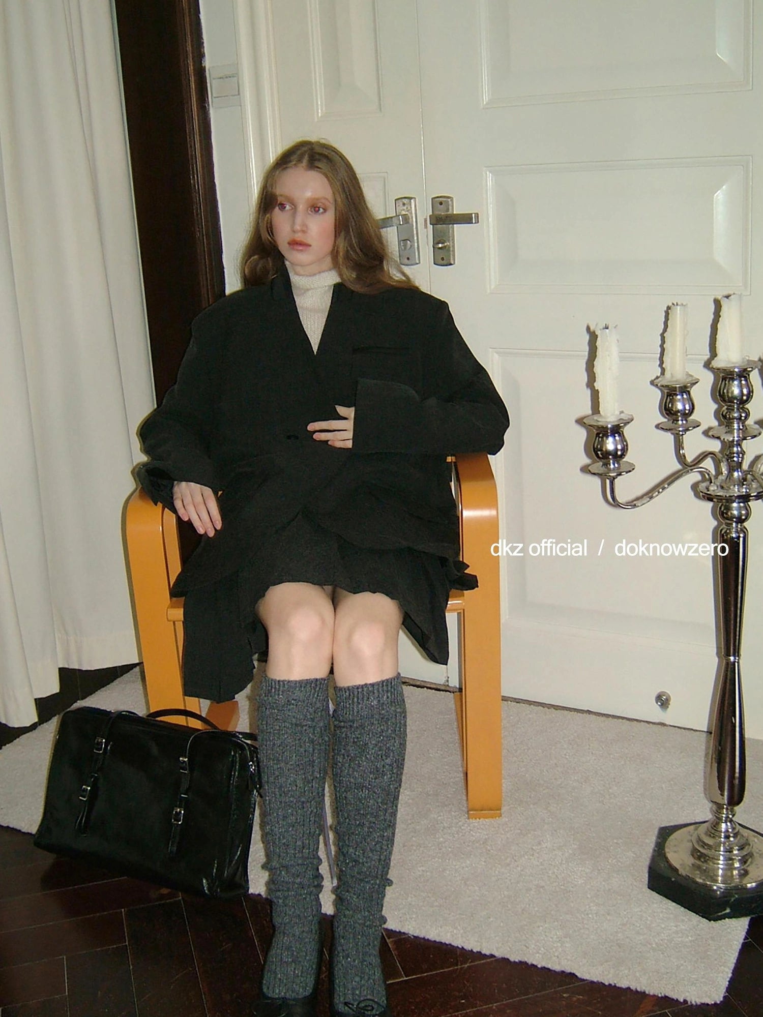 DKZ OFFICIAL Vintage Patchwork Quilted Gray Blazer