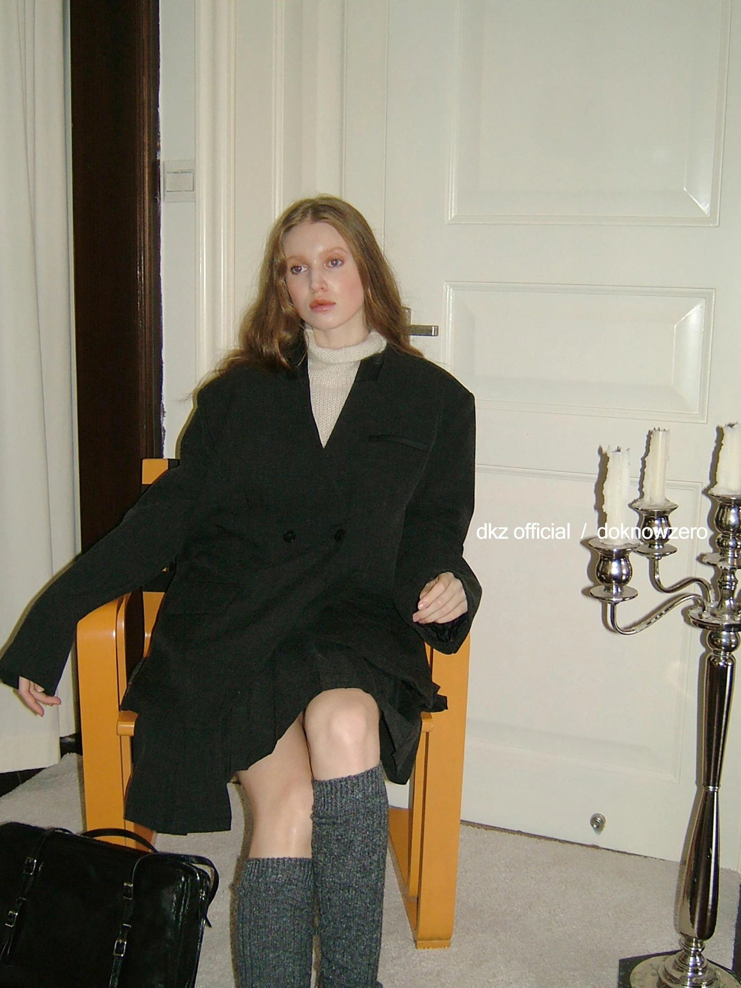 DKZ OFFICIAL Vintage Patchwork Quilted Gray Blazer