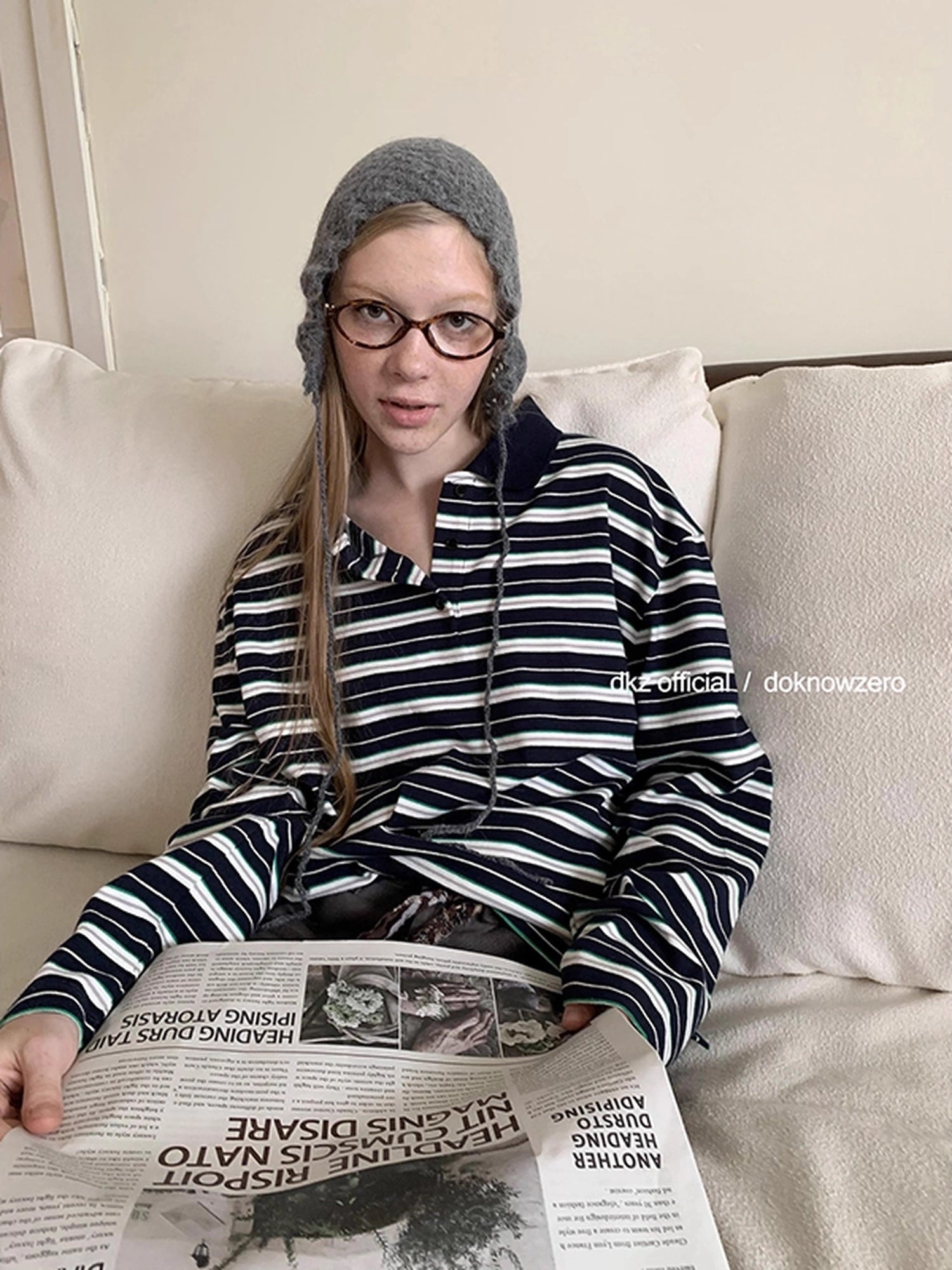 DKZ_OFFICIAL_Vintage_Polo_Collar_Long_Sleeve_T-shirt_For_Women_Relaxed_Fit_MISSTT