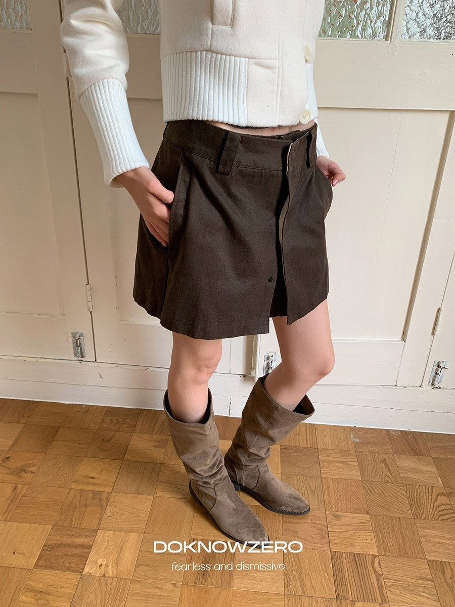DKZ_OFFICIAL_Vintage_Utility_Faux_Two_Piece_A_Line_Women&