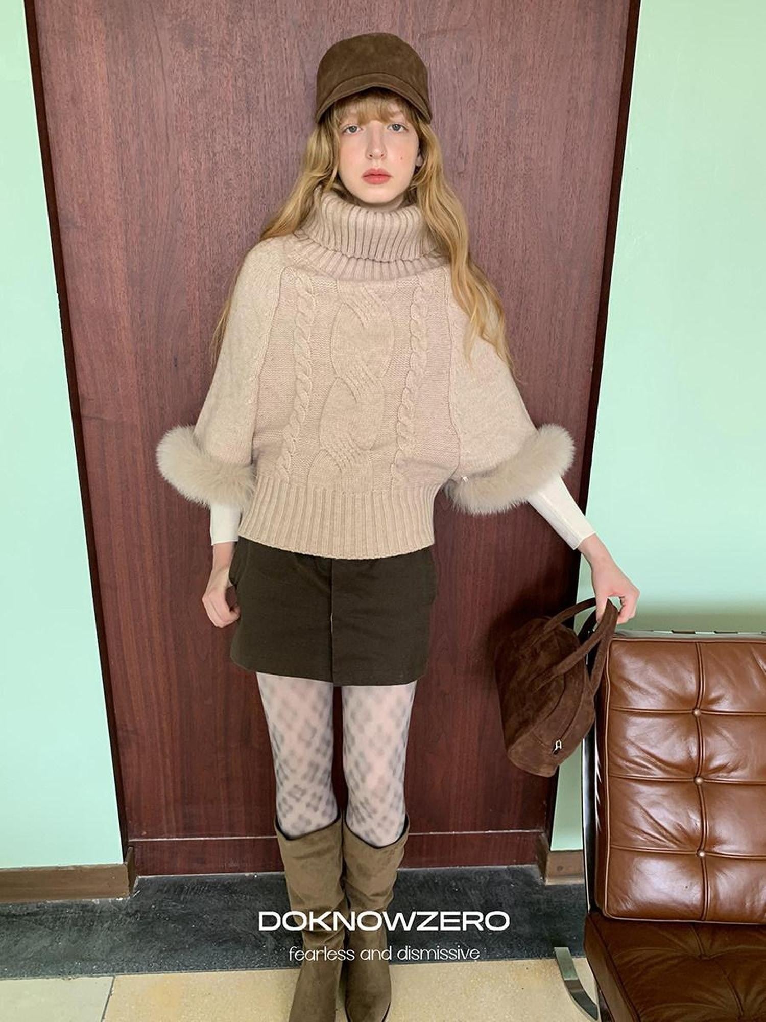 DKZ OFFICIAL Vintage Utility Faux Two Piece A Line Women&