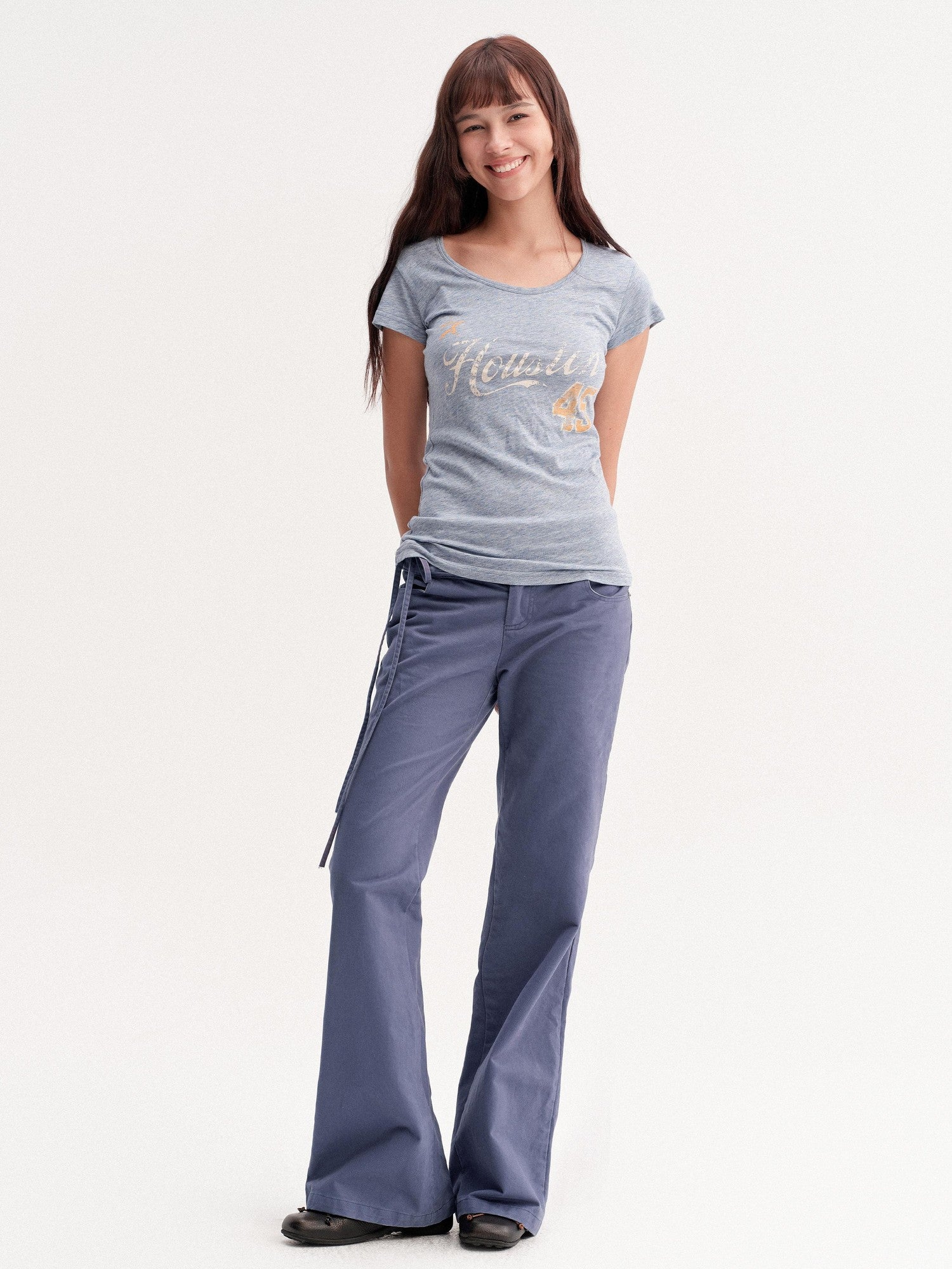 DKZ OFFICIAL Vintage Washed Pleated Drawstring Women&