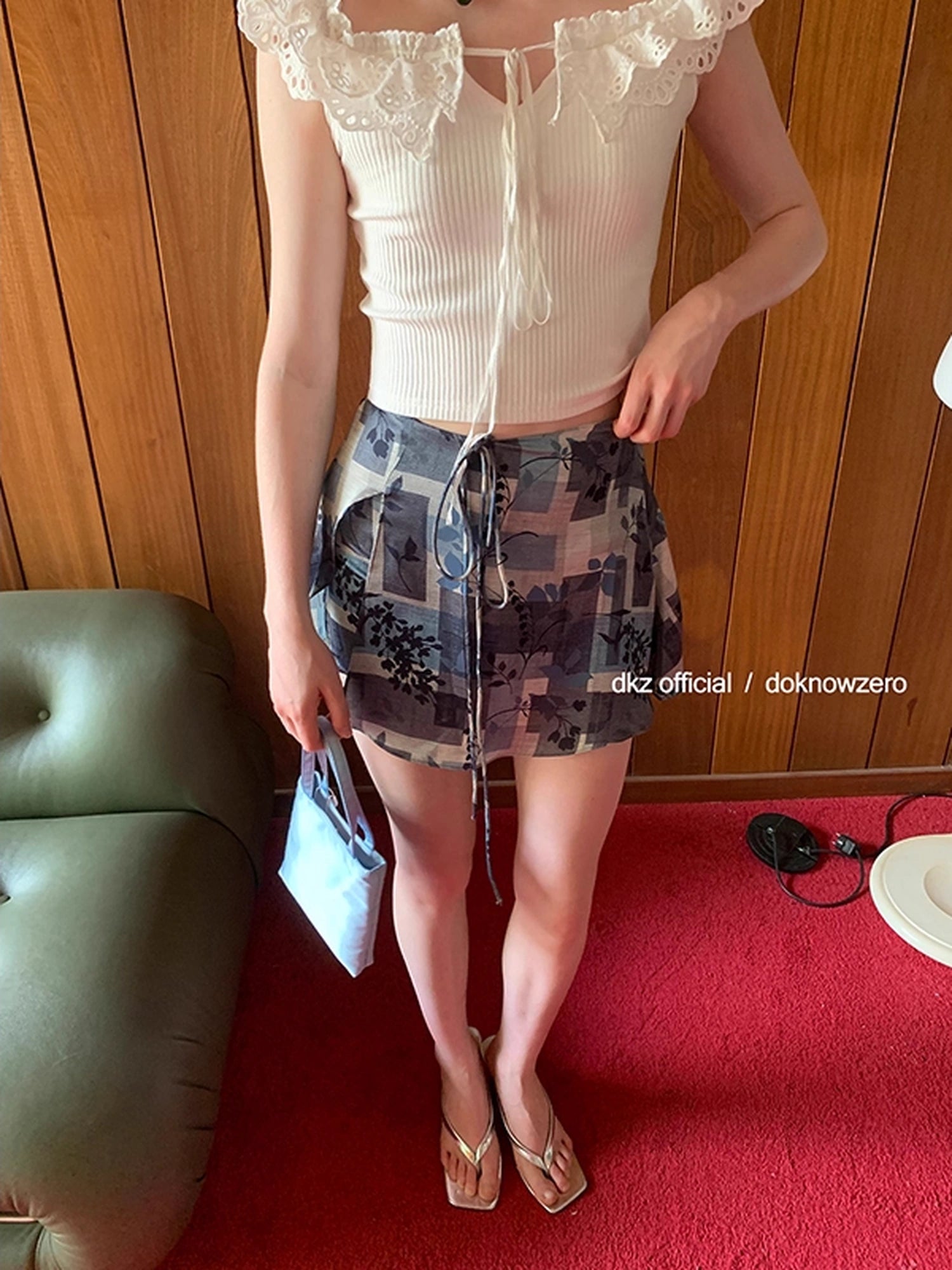DKZ_OFFICIAL_Vintage_Washed_Print_Chiffon_A_Line_Skirt_MISSTT