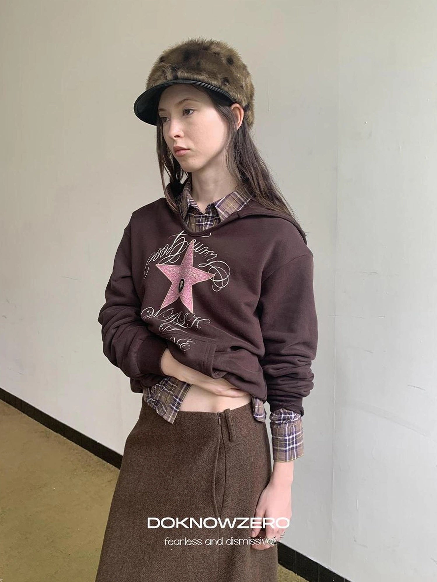 DKZ OFFICIAL Walk Of Love Fleece Hooded Sweatshirt