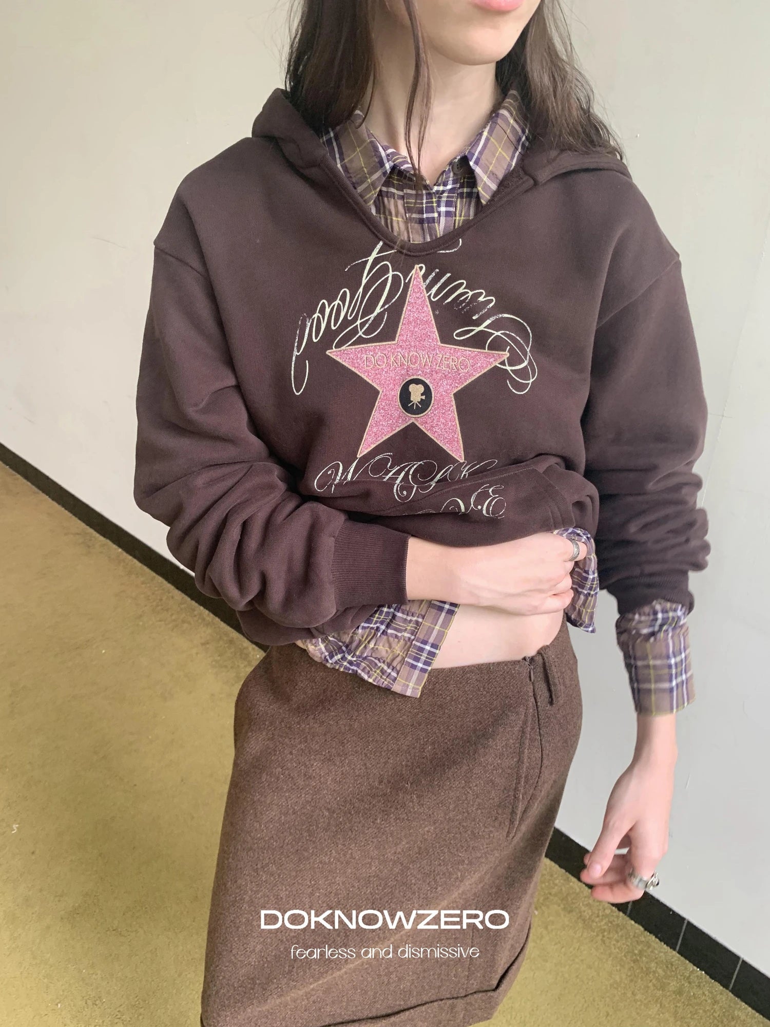 DKZ OFFICIAL Walk Of Love Fleece Hooded Sweatshirt