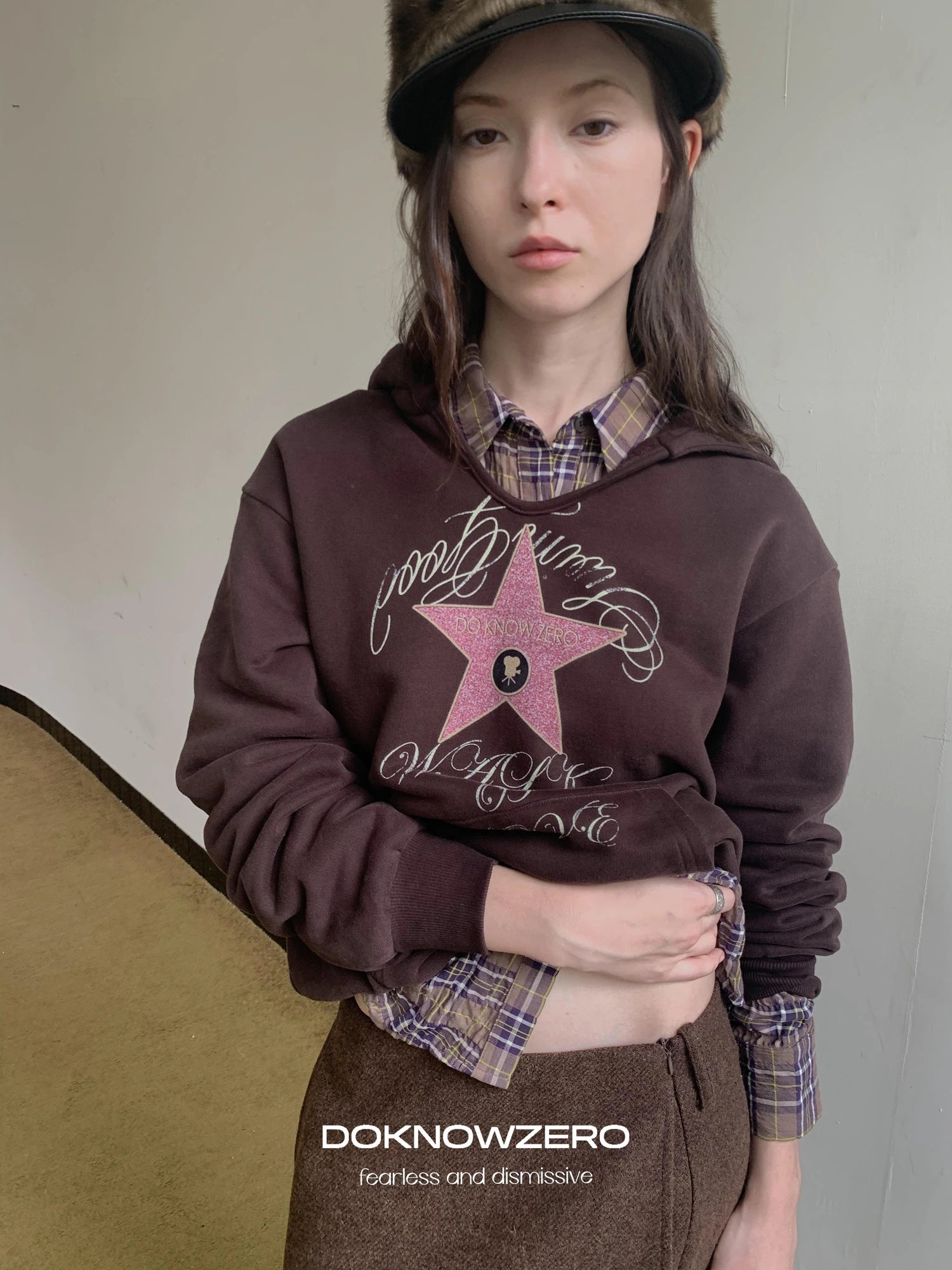 DKZ OFFICIAL Walk Of Love Fleece Hooded Sweatshirt