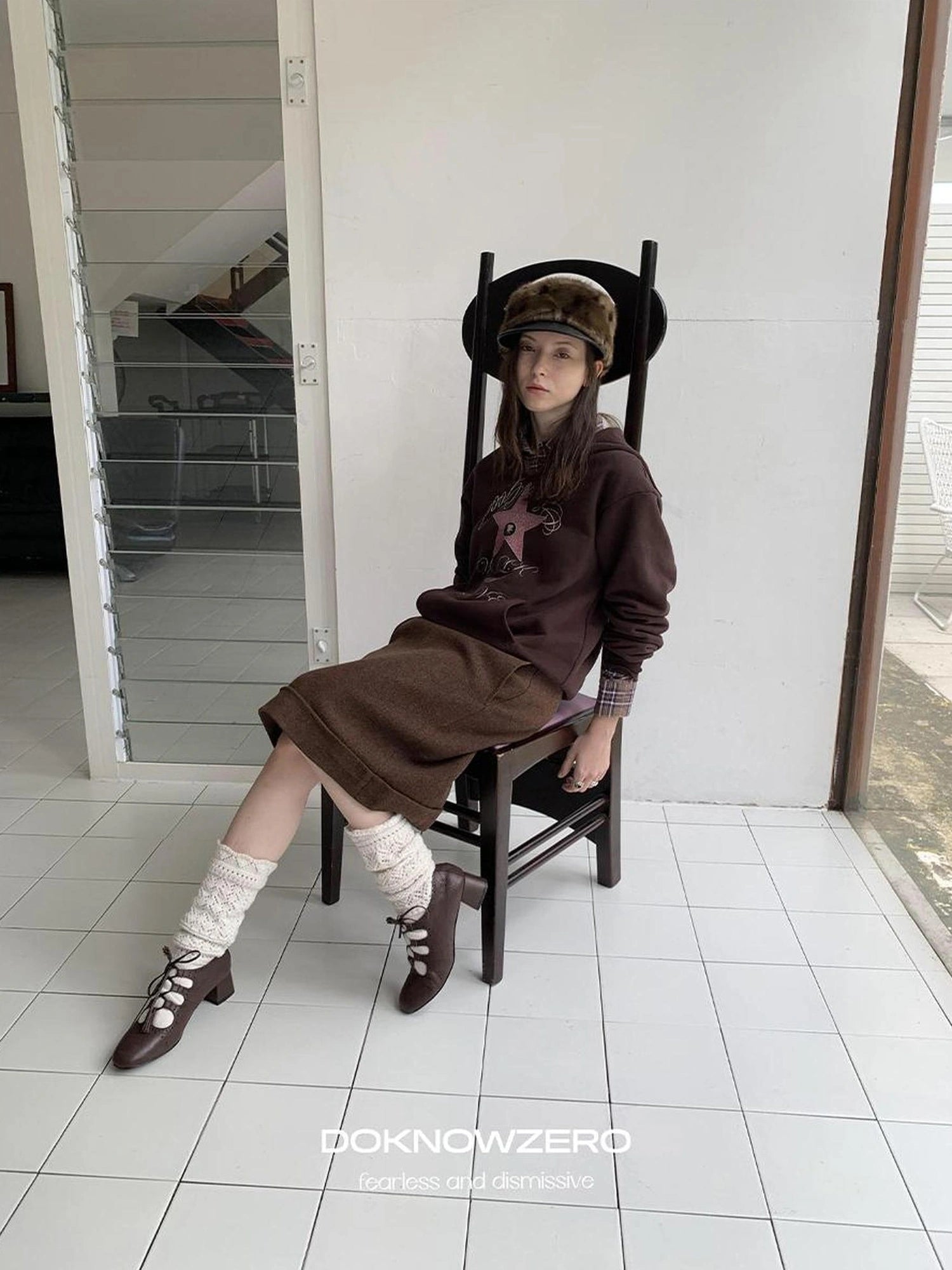 DKZ OFFICIAL Walk Of Love Fleece Hooded Sweatshirt