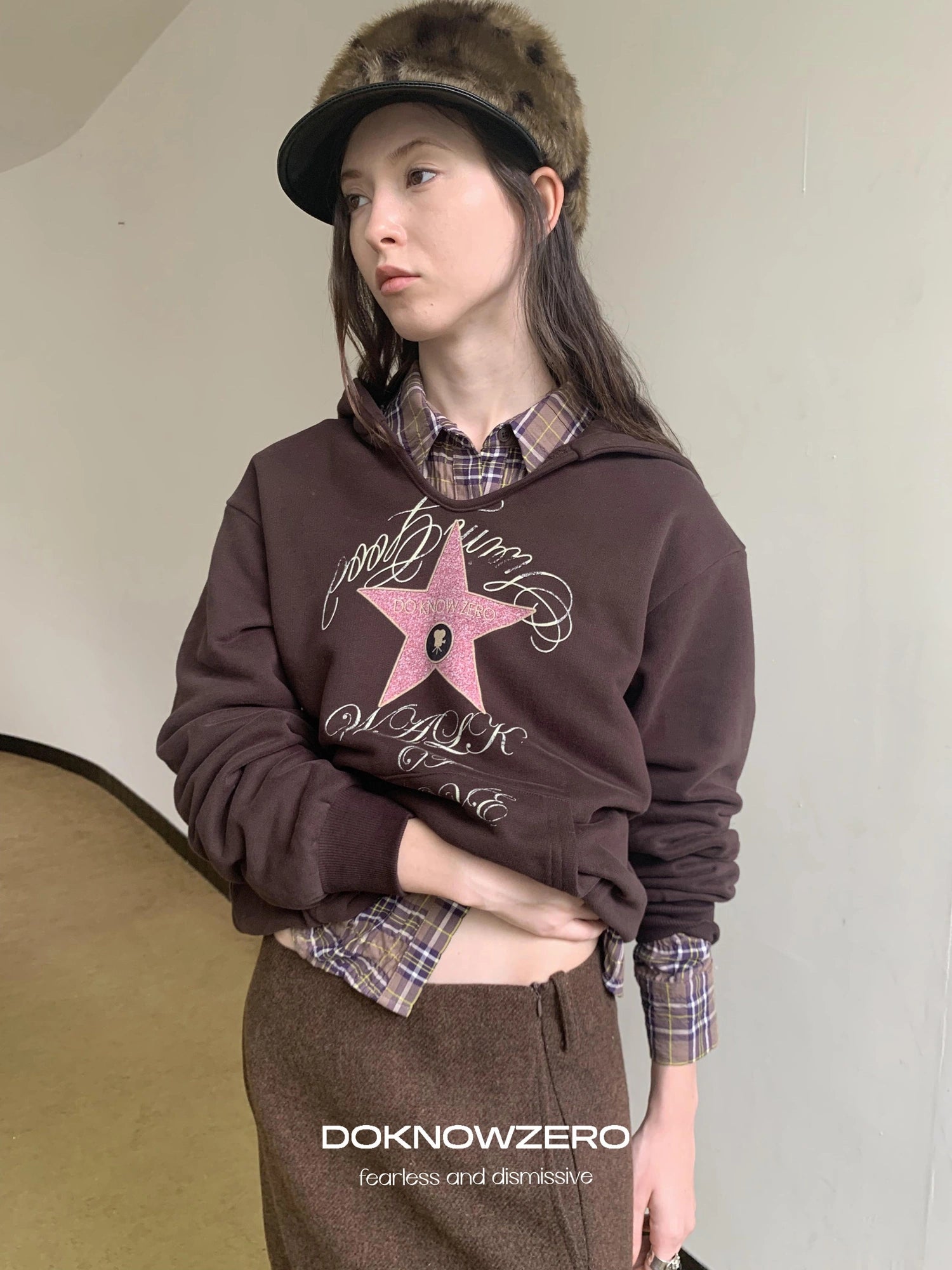 DKZ OFFICIAL Walk Of Love Fleece Hooded Sweatshirt