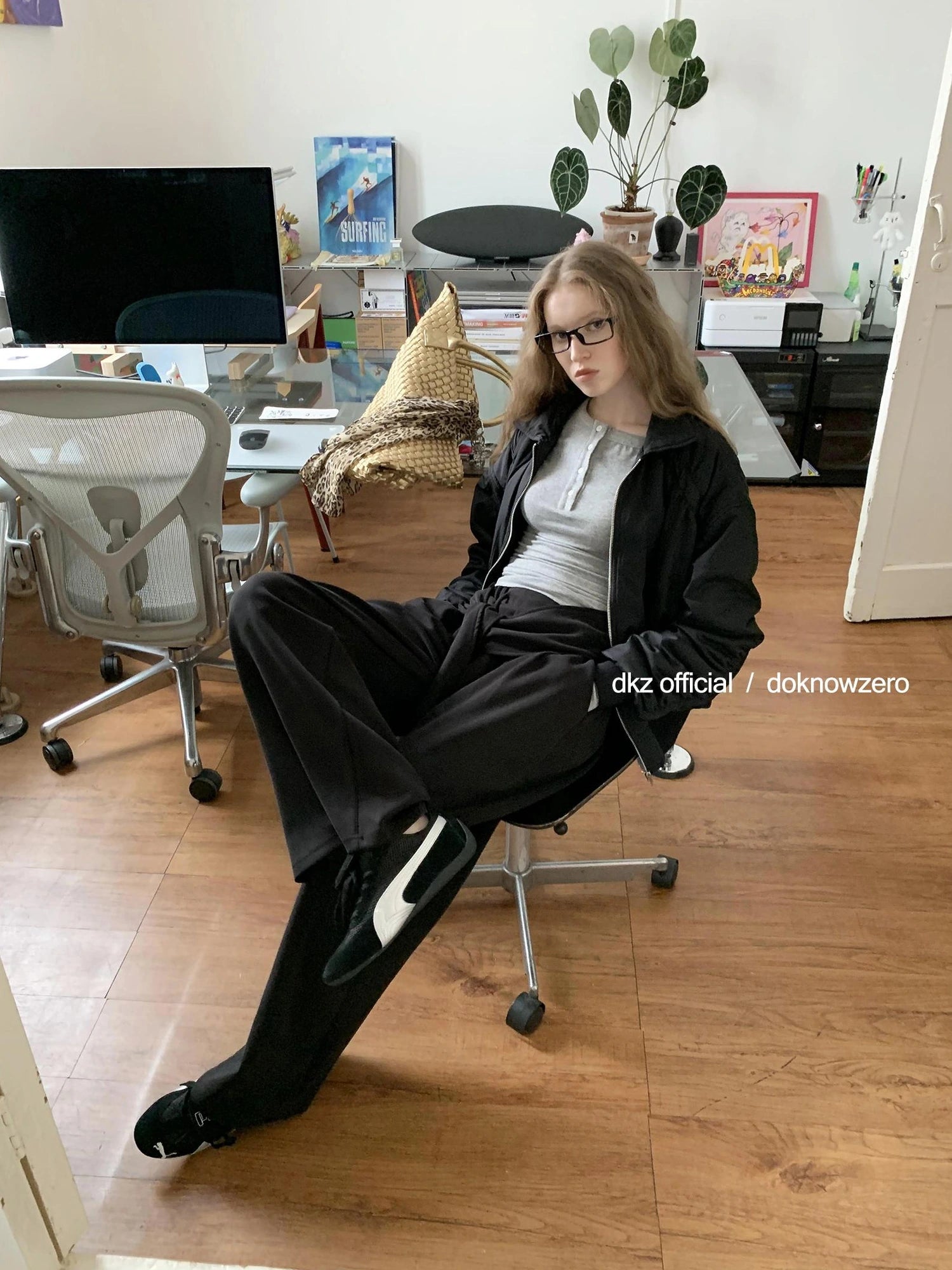 DKZ OFFICIAL Wide Leg Trousers With Tie Waist And Drape