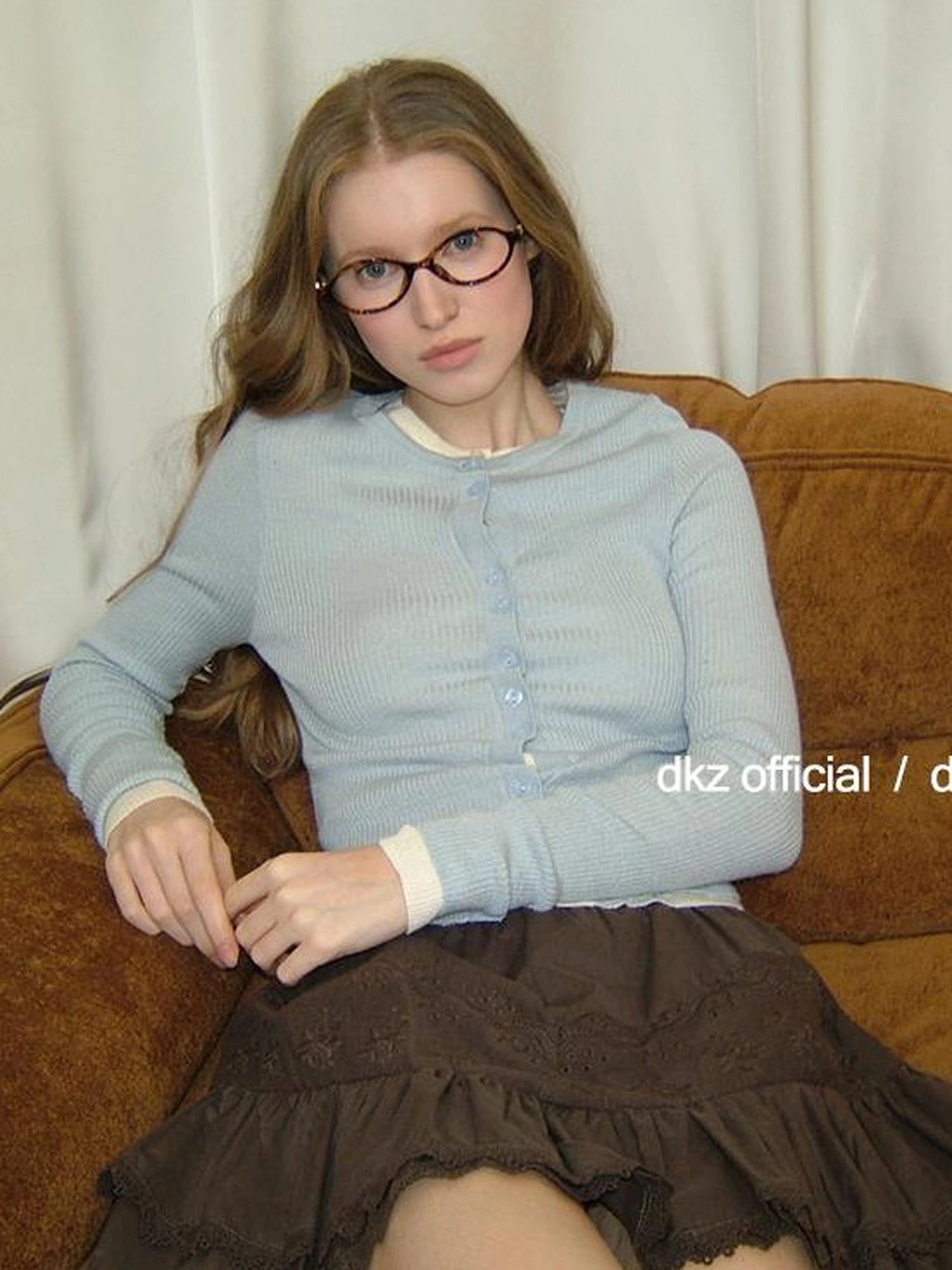 DKZ OFFICIAL Women Slim Fit Knit Cardigan For Autumn