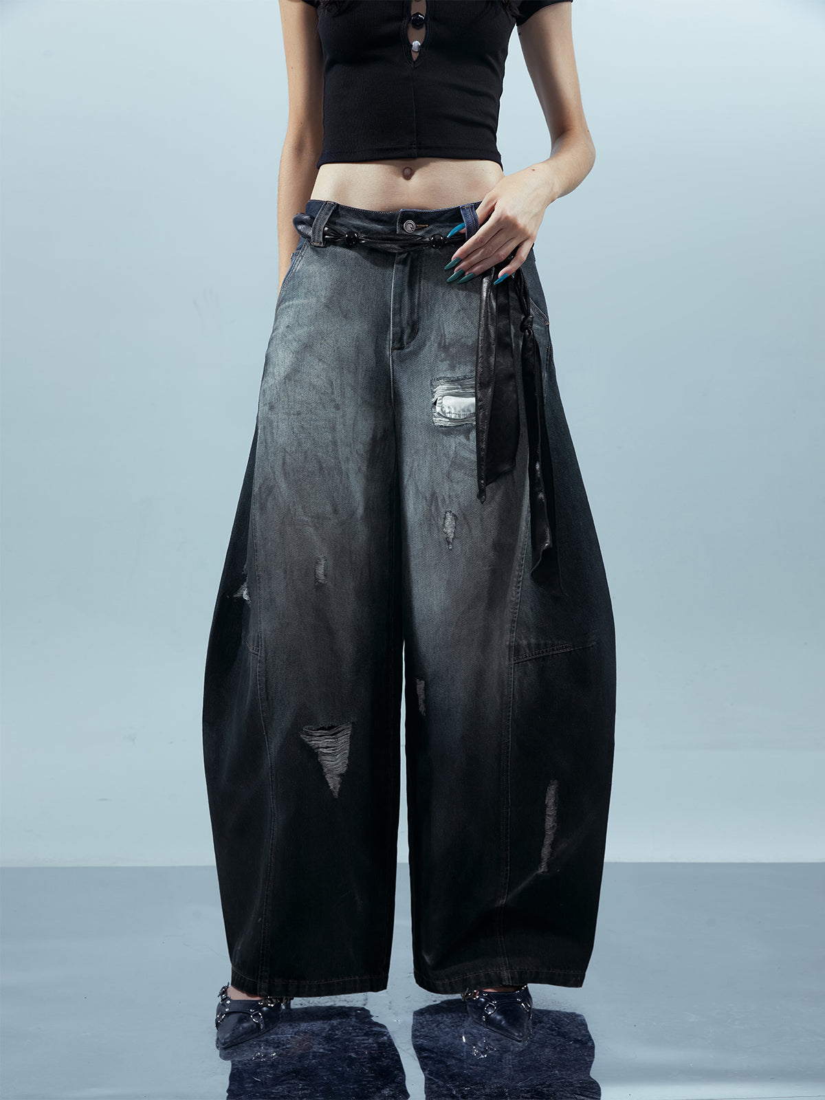 UpdateNN NORTH NODE Piscean Loom Ethereal Threads Tapered Jeans