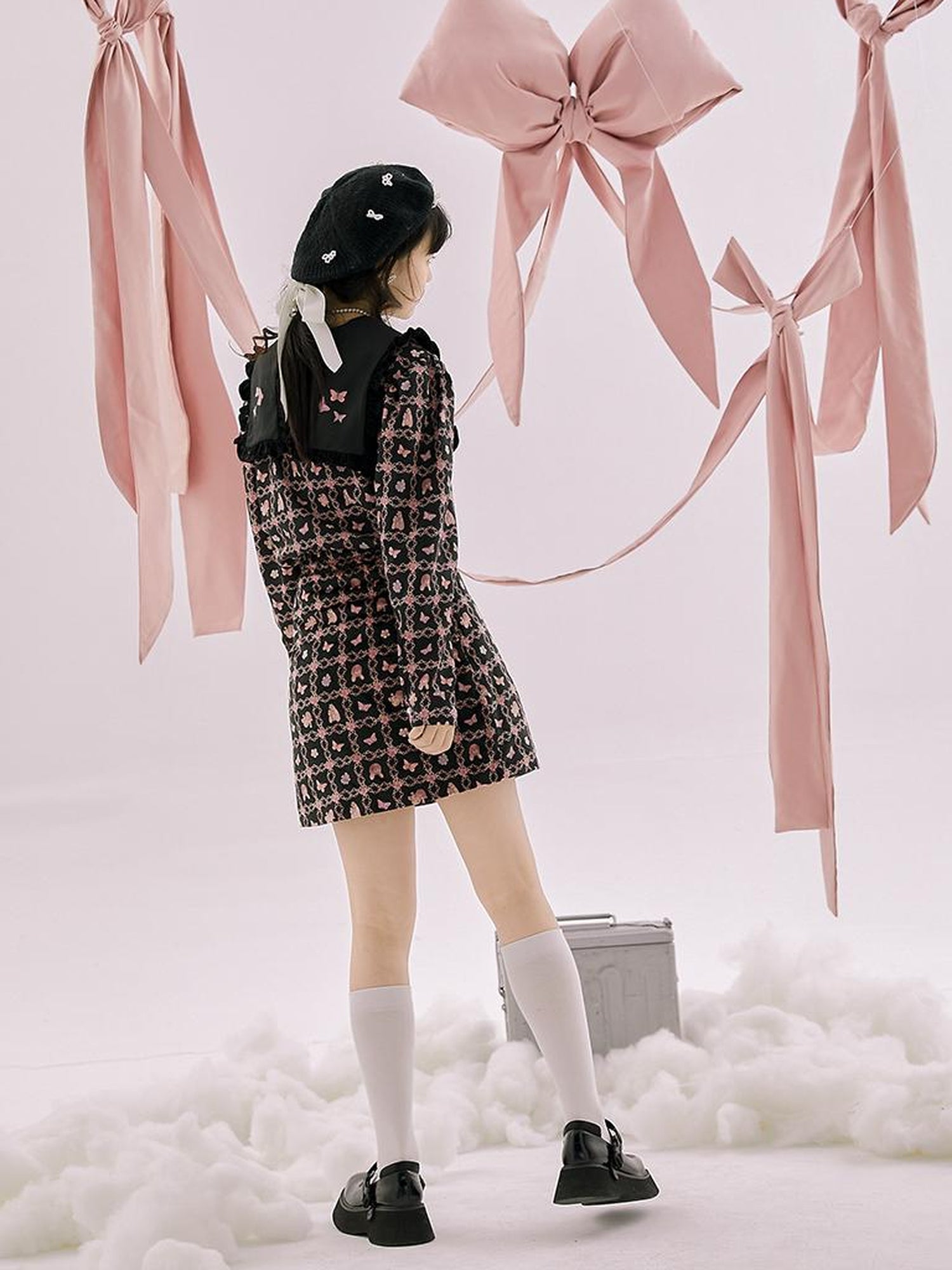 Daytoday Anatomical Girl Print Bubble Sleeve Shirt