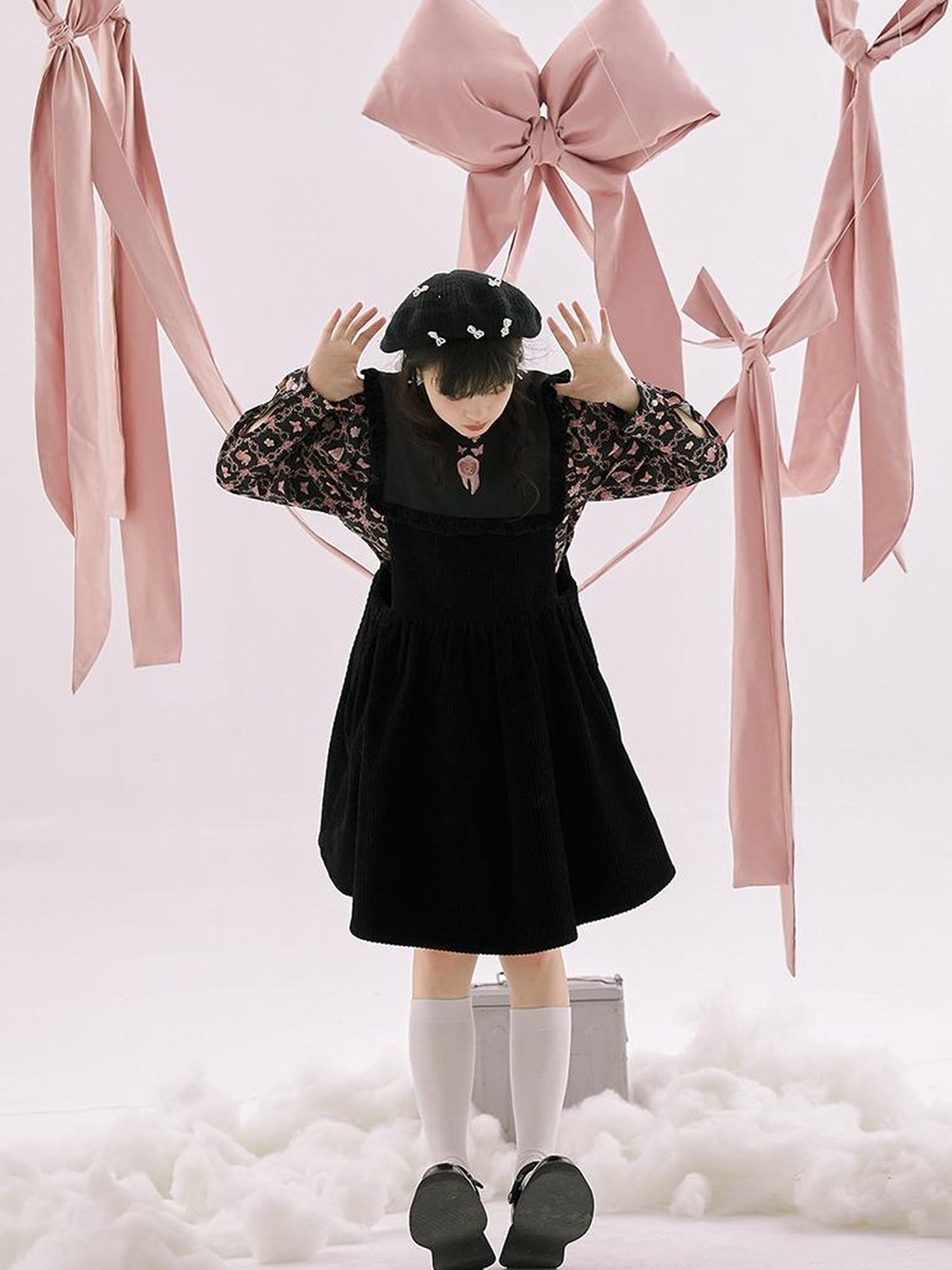 Daytoday Anatomical Girl Print Bubble Sleeve Shirt