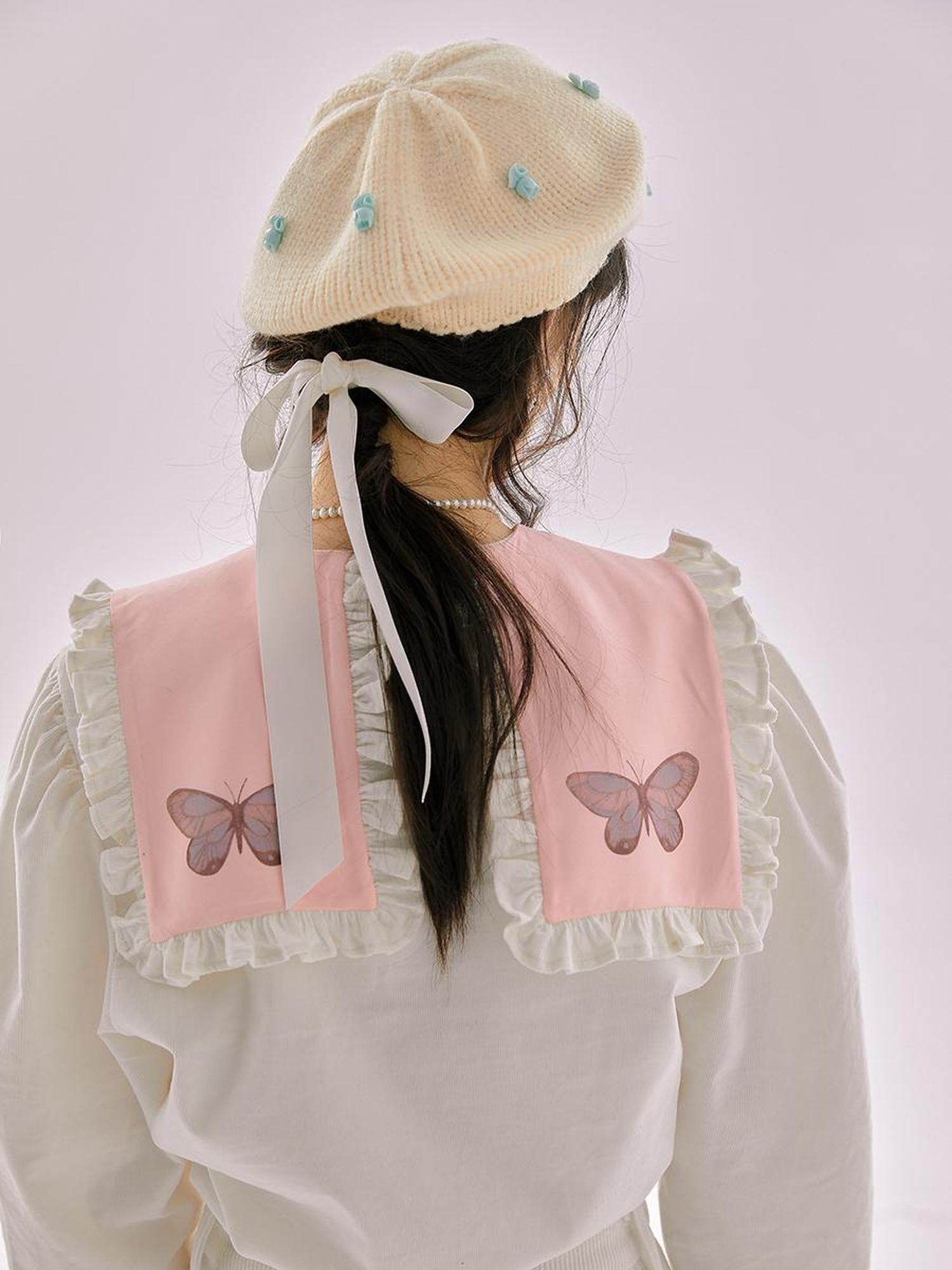 Daytoday Anatomical Girl Print Bubble Sleeve Shirt