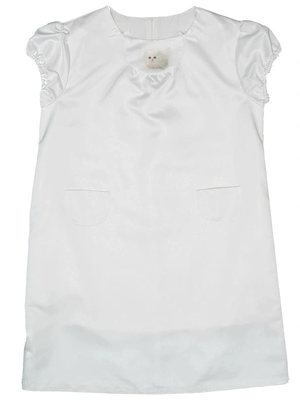 Angel Heart Bunny Print A-Line Short Sleeve Dress