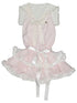 Angel Tears Pink Lace Bow Sailor Collar Sleeveless Low Waist Dress