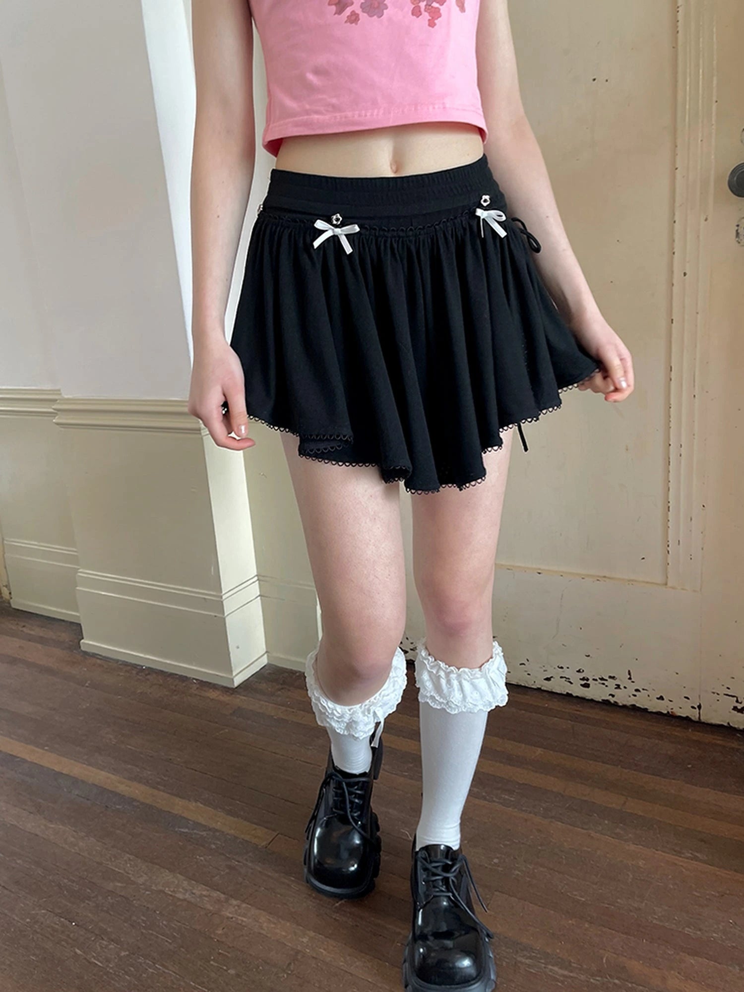 Ballet Skirt with Detachable Layers and Safety Shorts