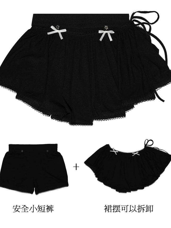 Ballet Skirt with Detachable Layers and Safety Shorts