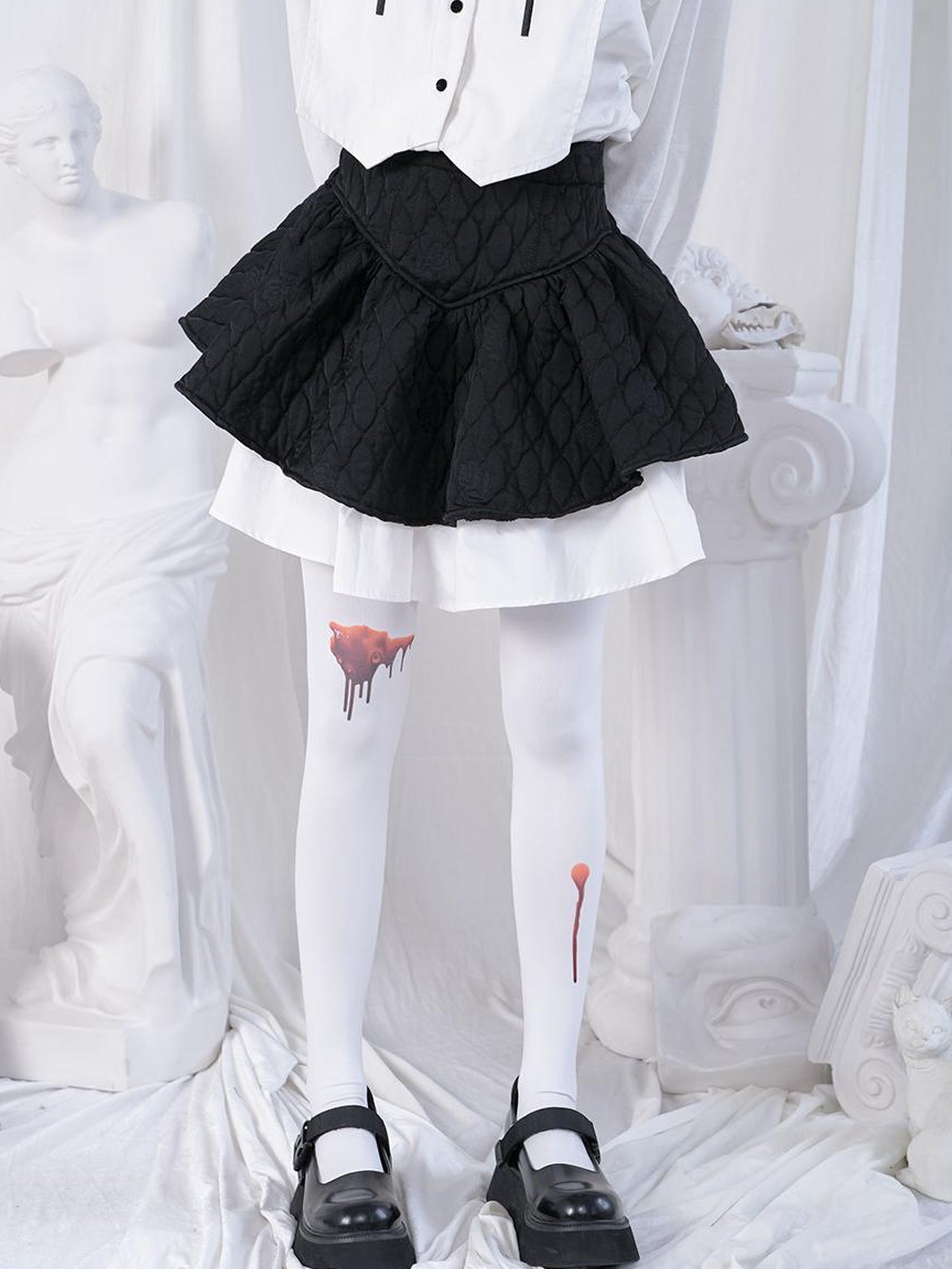 Daytoday Bloodstained Butterfly Velvet Pantyhose
