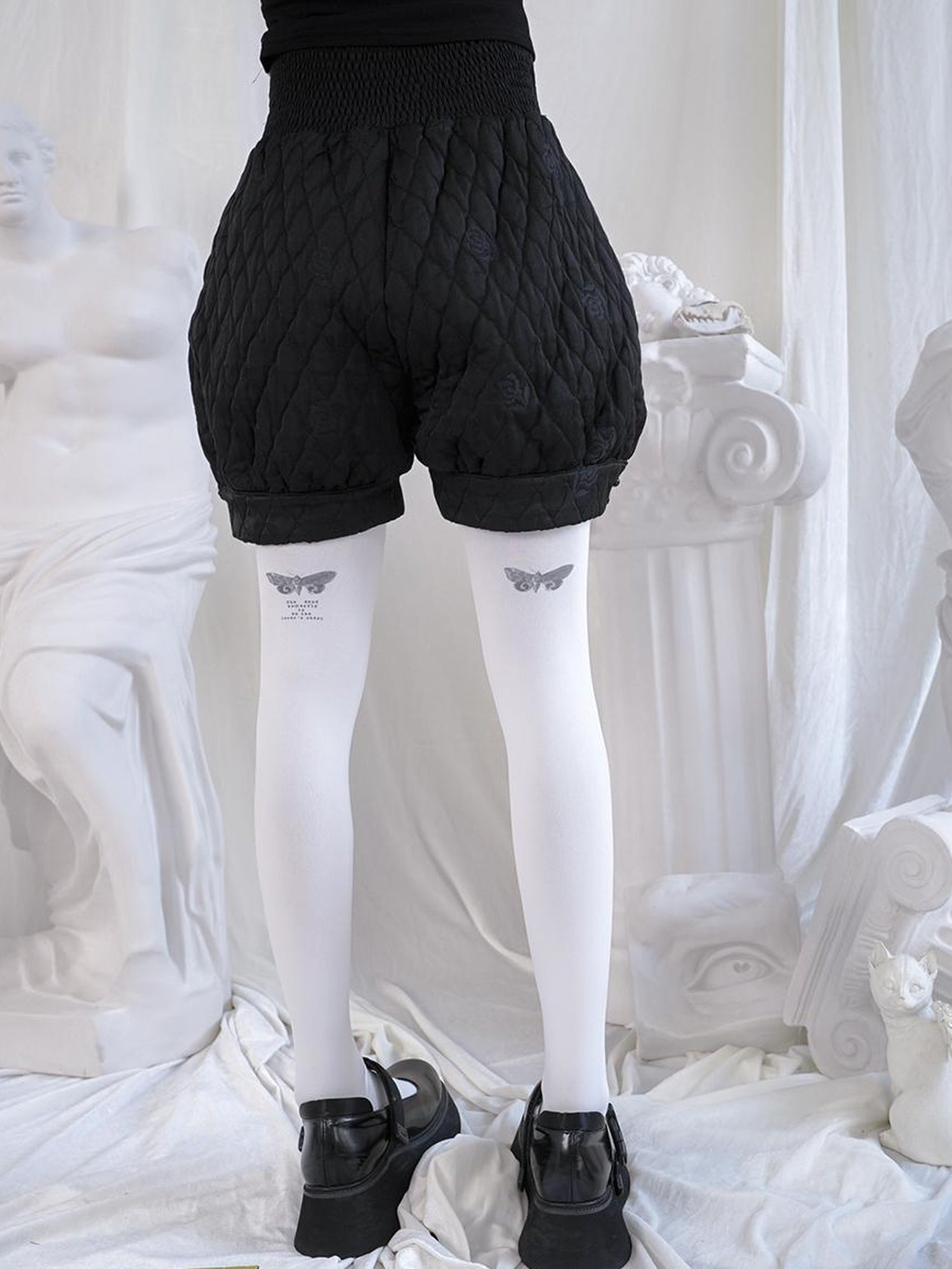 Daytoday Bloodstained Butterfly Velvet Pantyhose