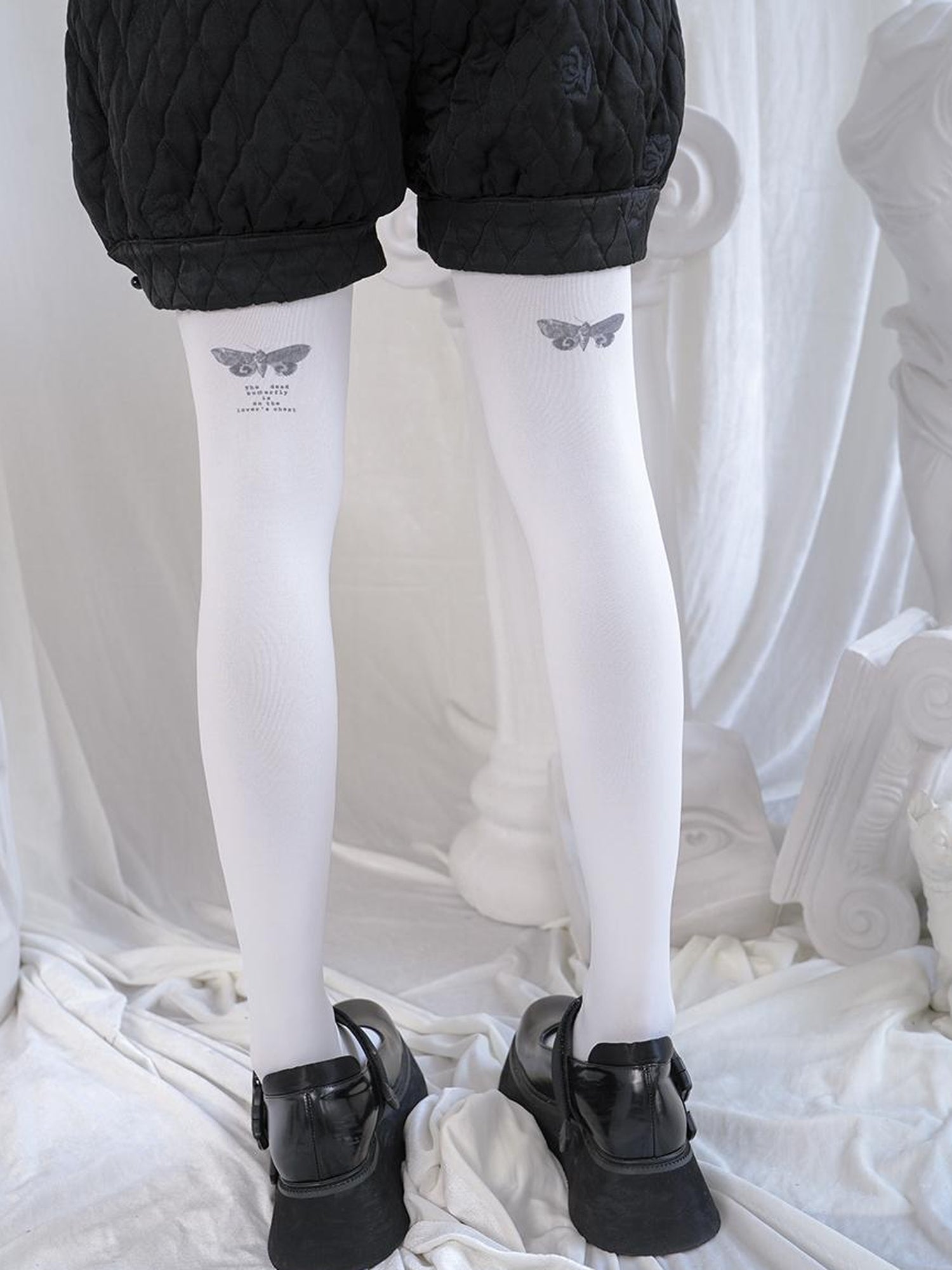 Daytoday Bloodstained Butterfly Velvet Pantyhose