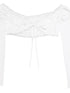 Butterfly Bow Cutout Lace Up Lightweight Knit Top