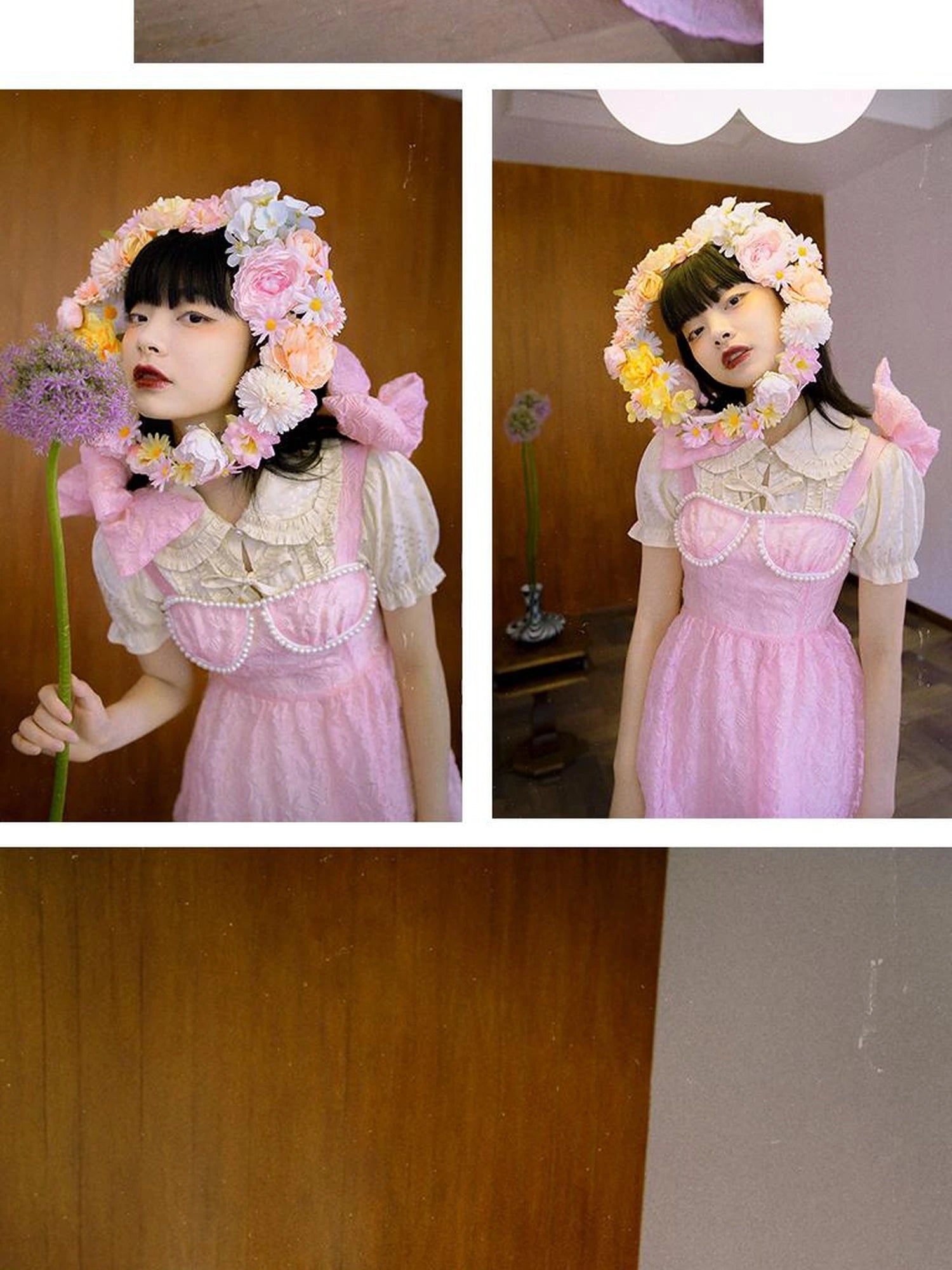 Butterfly Bow Short Shirt Blouse