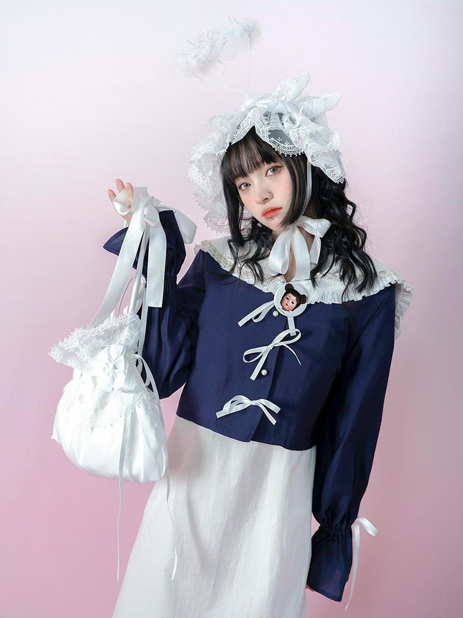 Daytoday Butterfly Bow Tie Dye Sun Protection Long Sleeve Cover Up