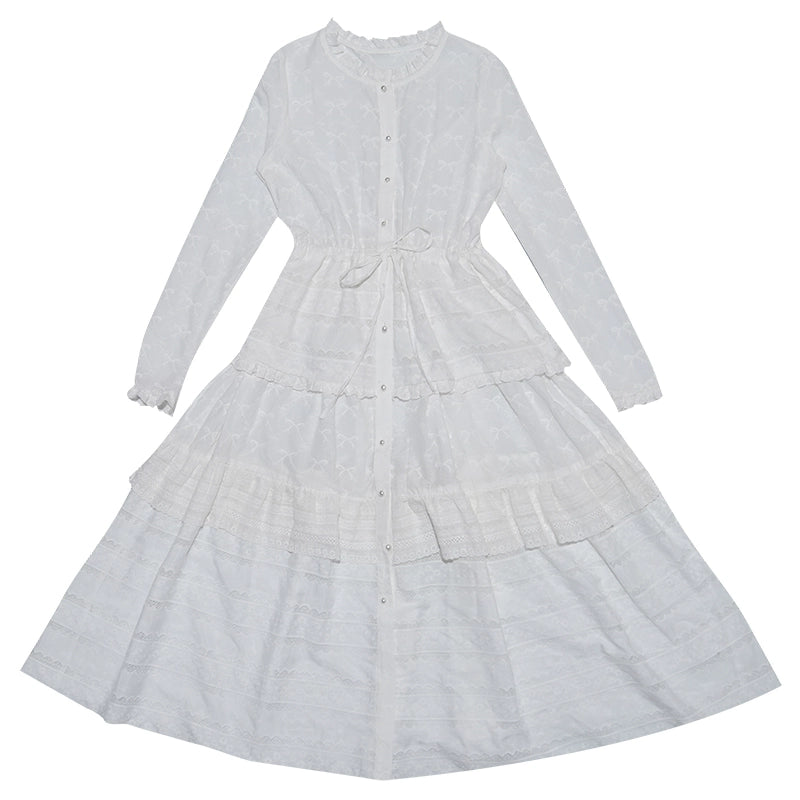Daytoday_Butterfly_Embroidery_Ruffle_Hem_Cotton_Dress_Cardigan_MISSTT