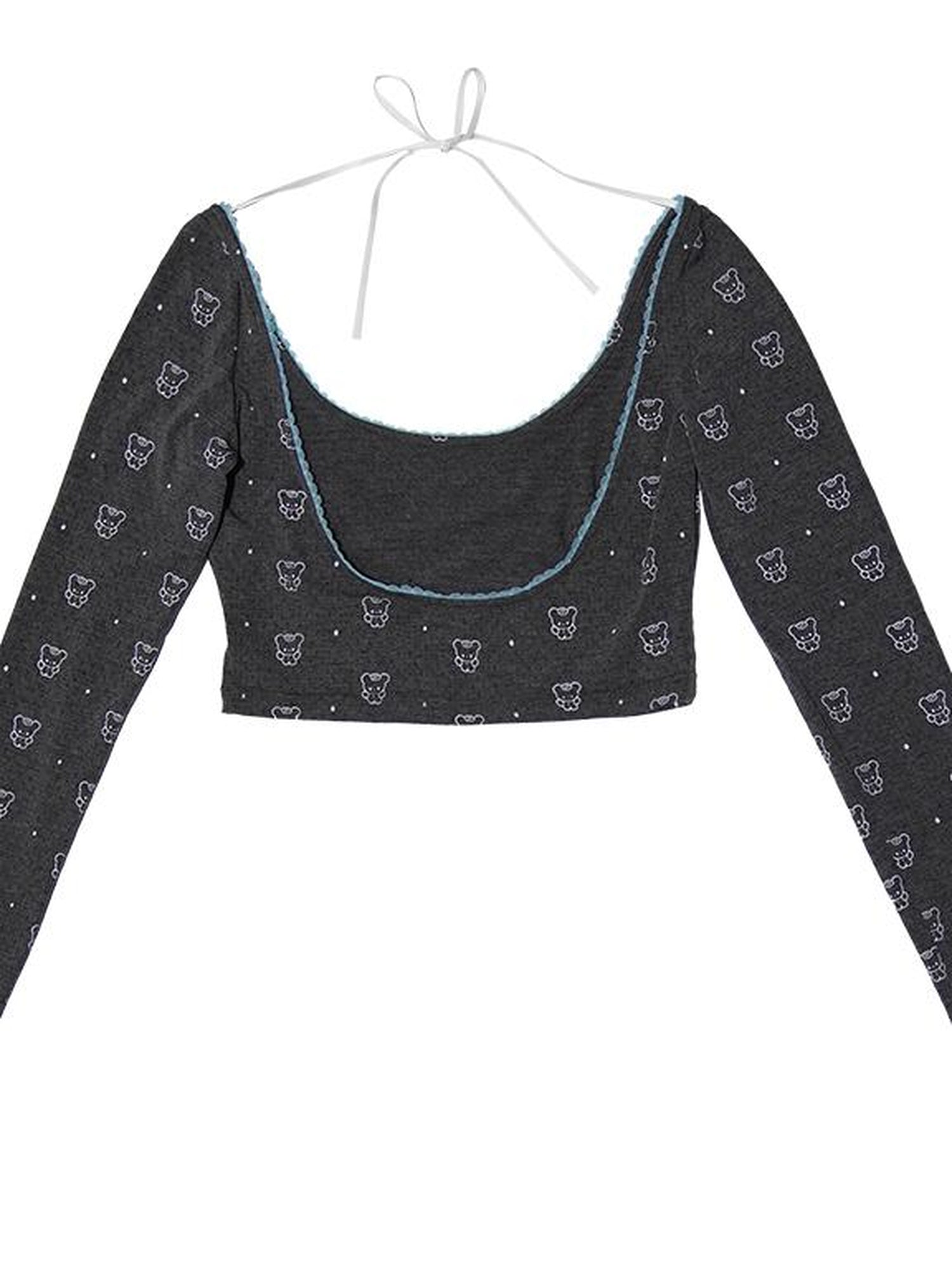 Daytoday Butterfly Lace Bow Print Sun Protection Top