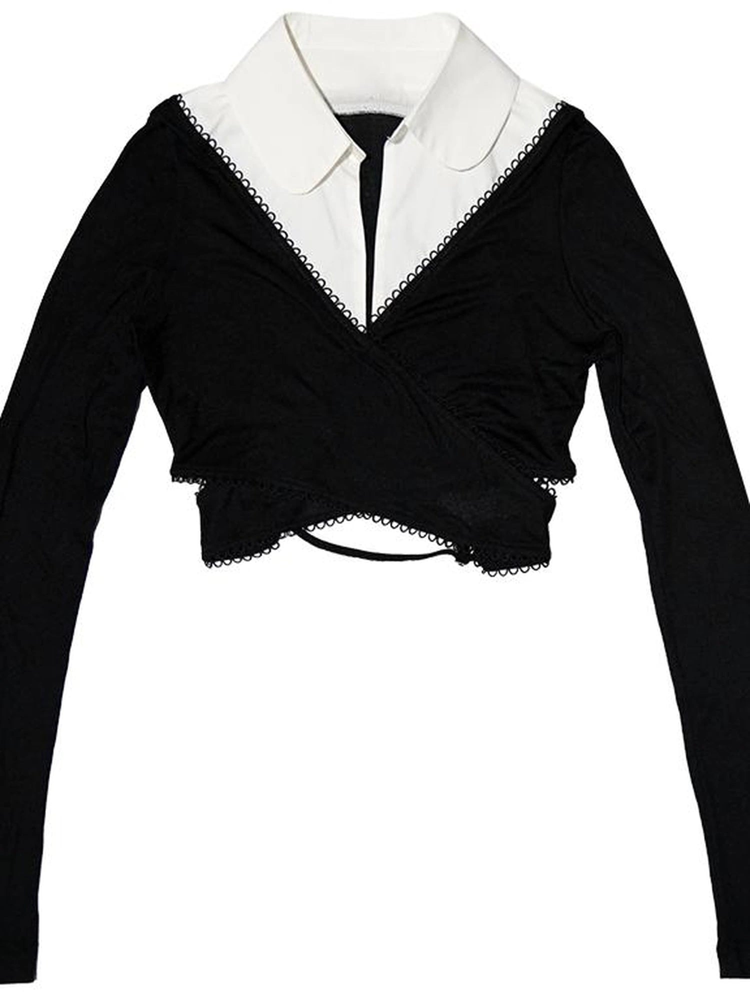 Butterfly Lace Up Crossover Ballet Top