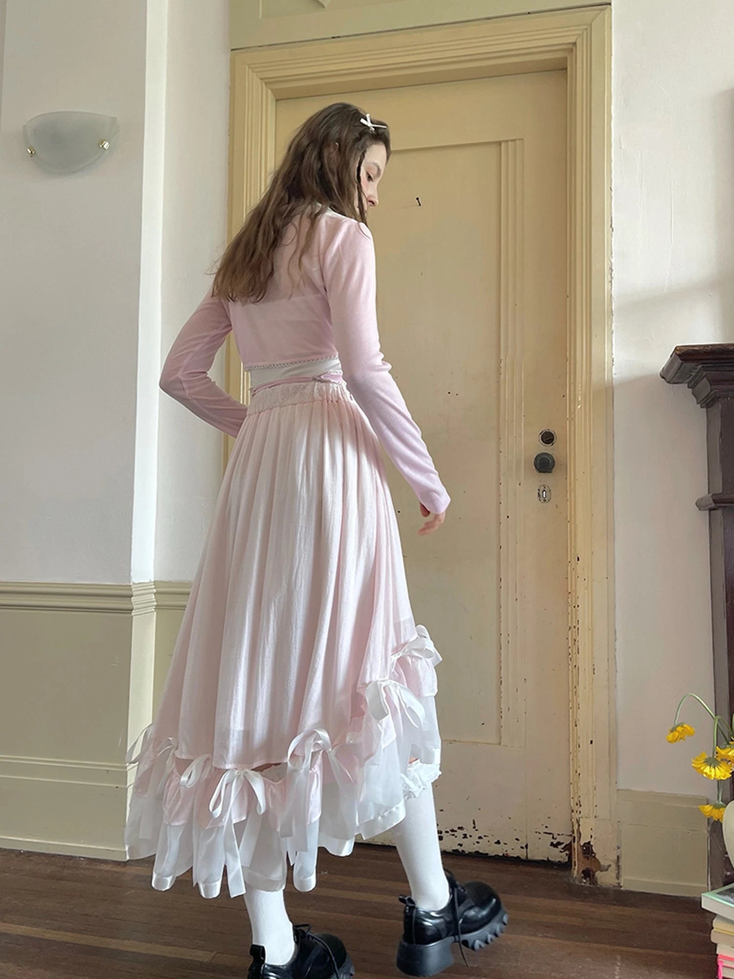 Butterfly Lace Up Crossover Ballet Top