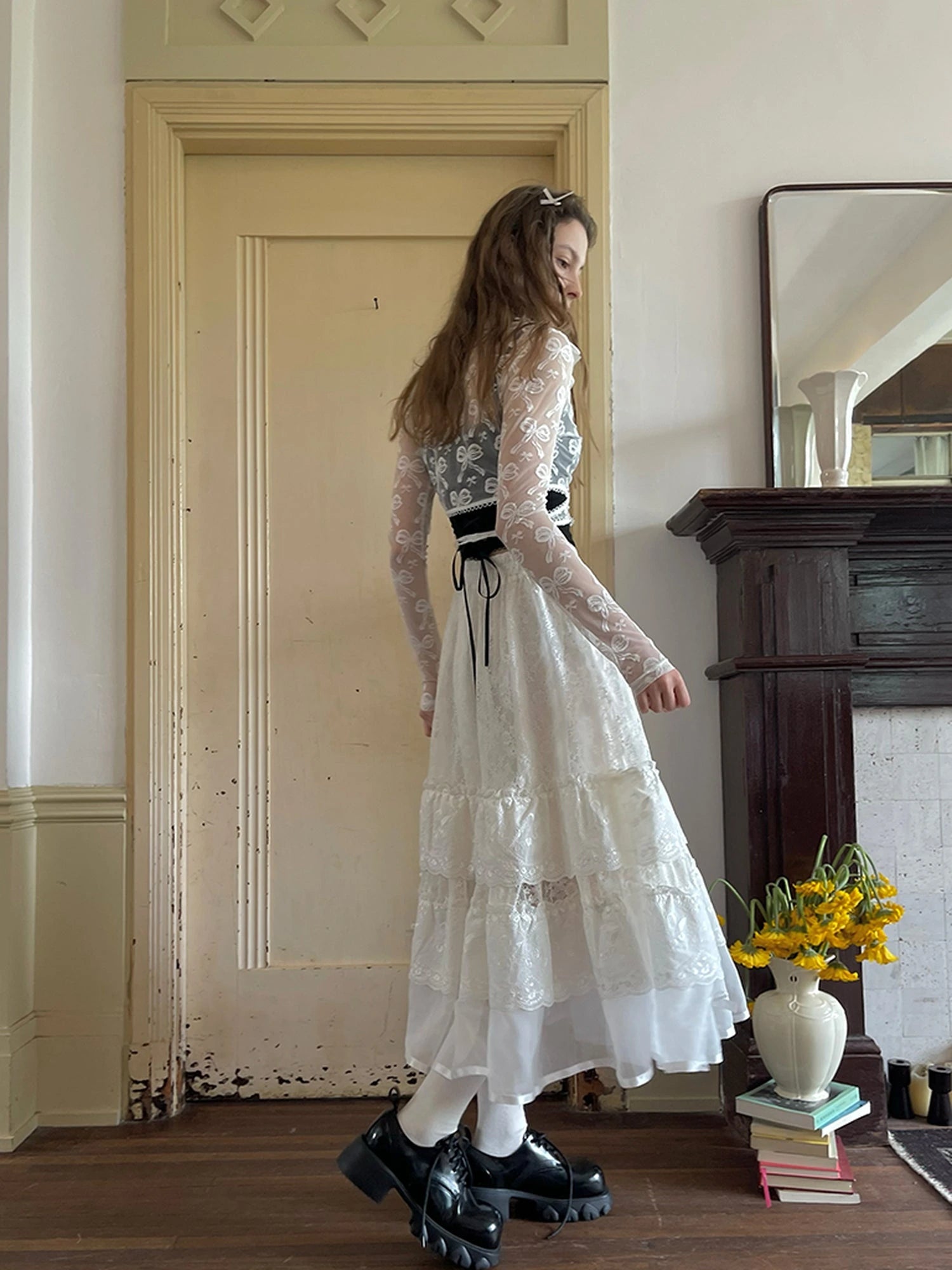 Butterfly Lace Up Crossover Ballet Top