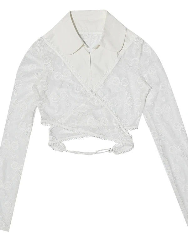 Butterfly Lace Up Crossover Ballet Top