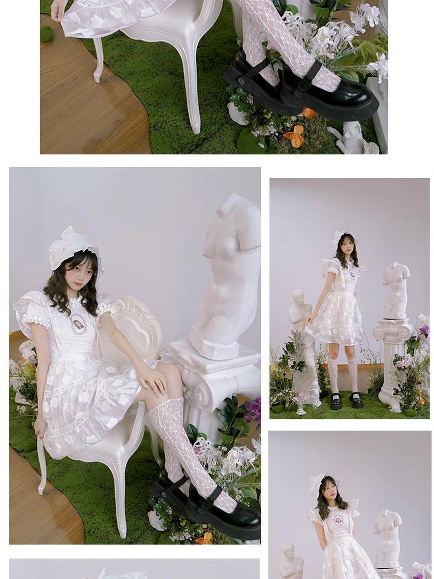 Butterfly Print Embroidered T Shirt With Lace Trim