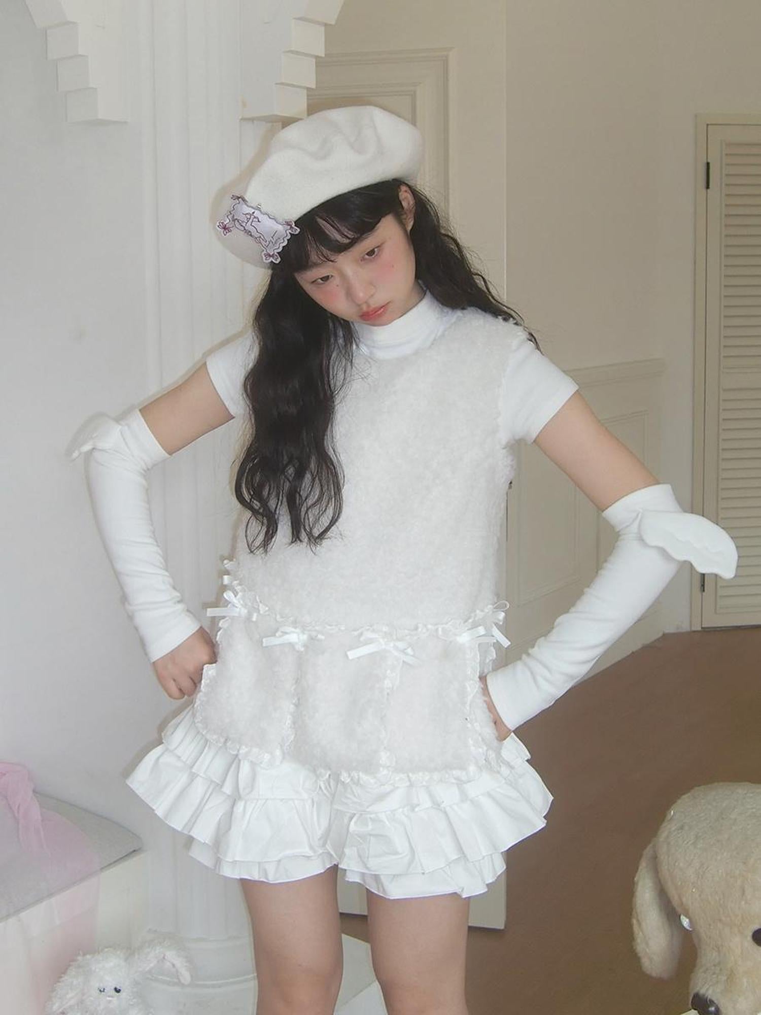 Daytoday Cotton Stretch Waistband Bubble Shorts