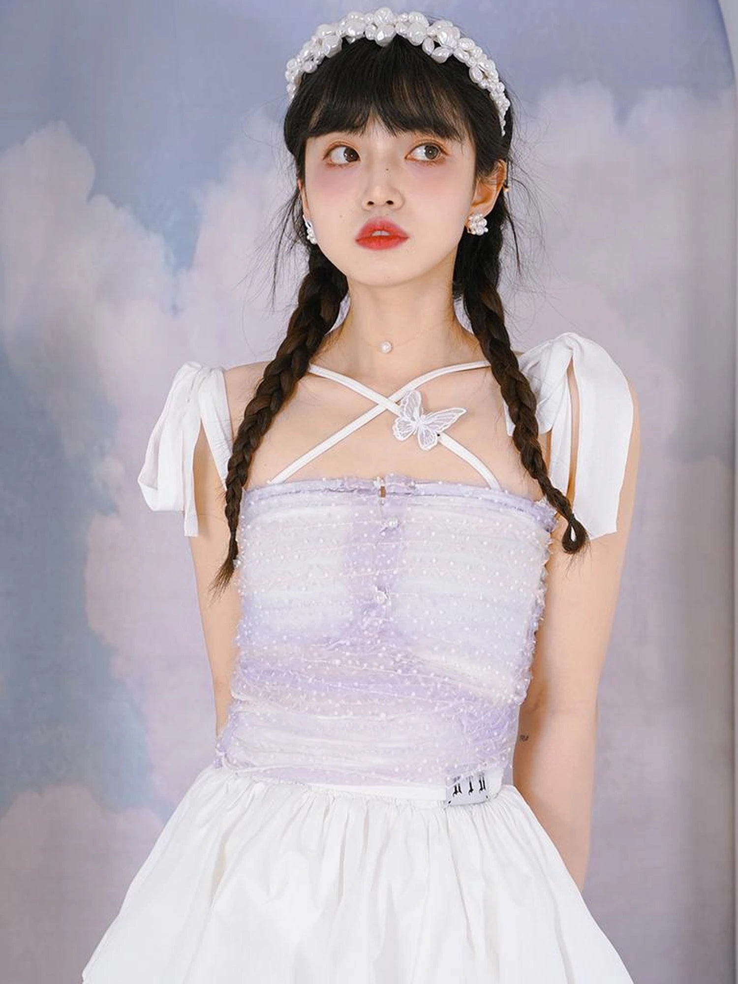 Cross Strap Camisole Knit Vest