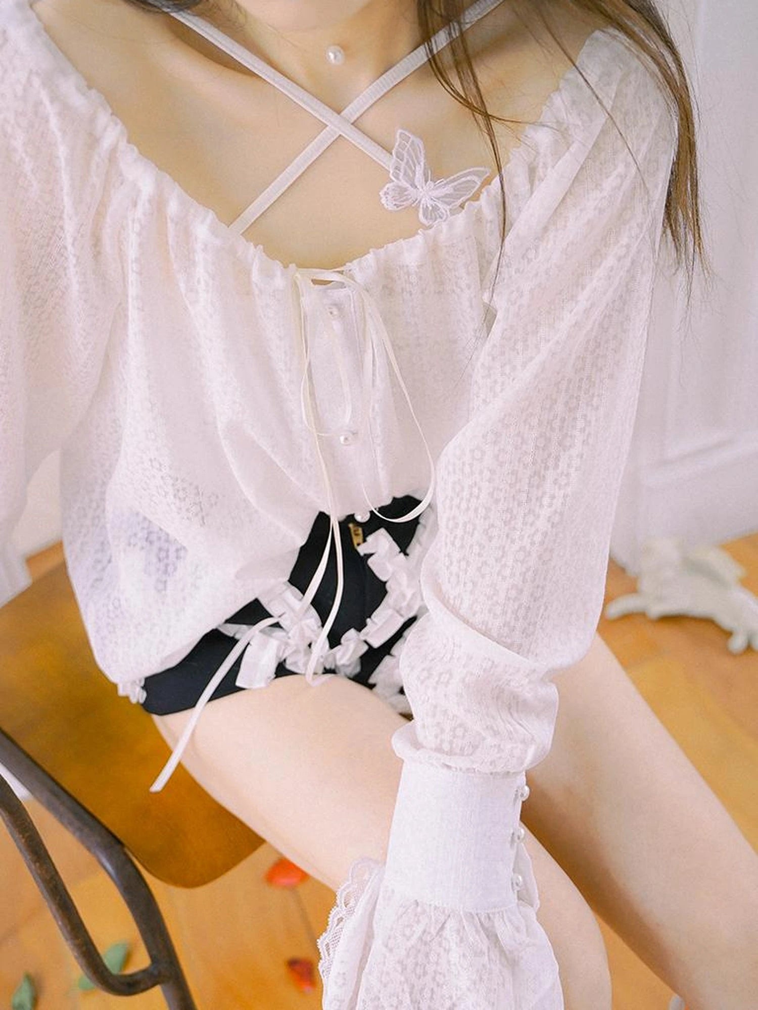 Cross Strap Camisole Knit Vest