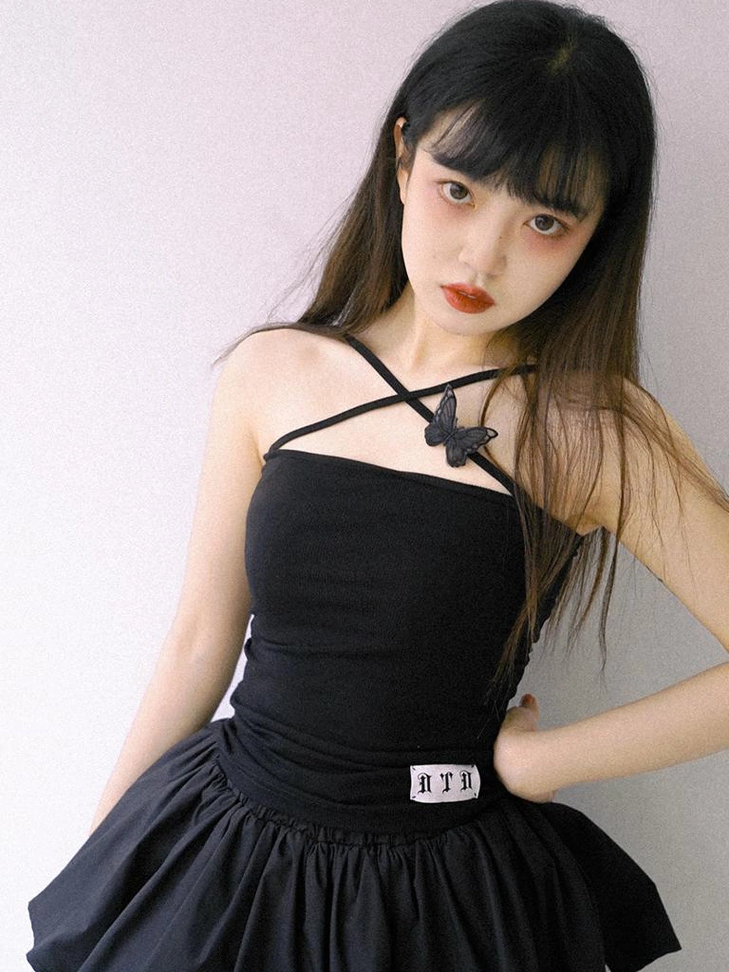 Cross Strap Camisole Knit Vest