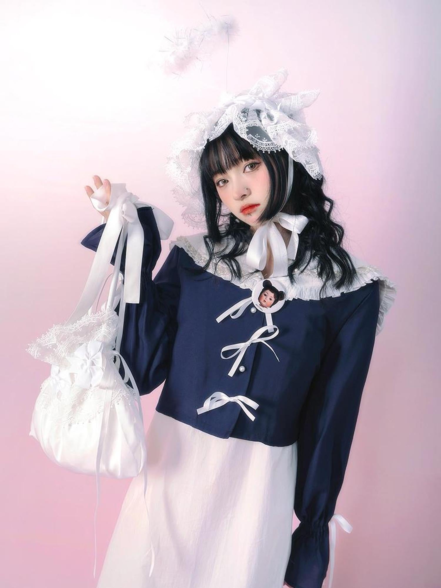 Daytoday Cute Bow Kitten Bear Angel Heart Candle Brooch Pin