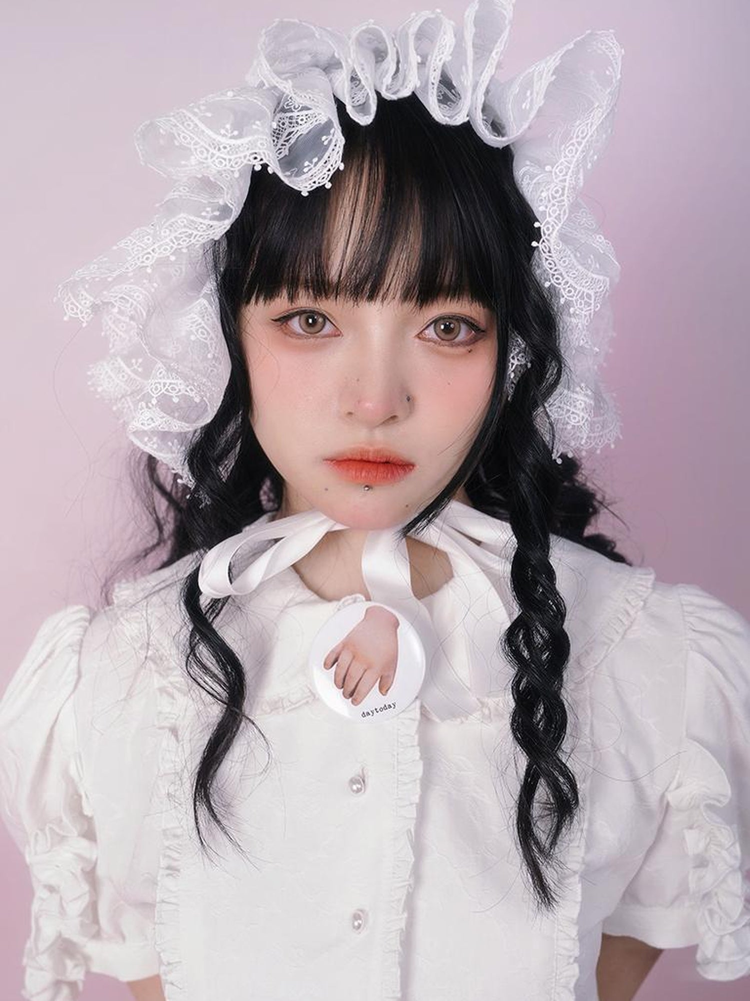 Daytoday Cute Bow Kitten Bear Angel Heart Candle Brooch Pin