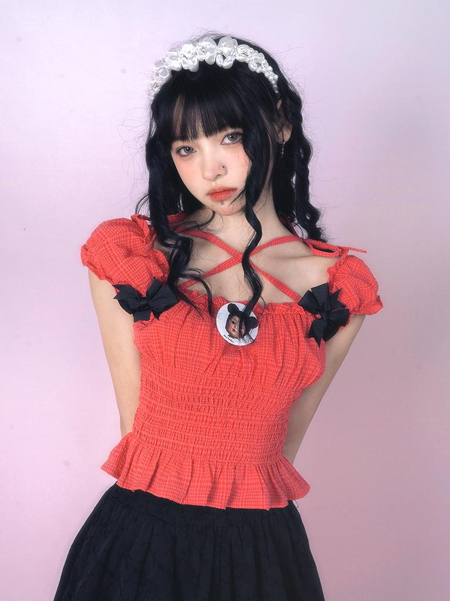 Daytoday Cute Bow Kitten Bear Angel Heart Candle Brooch Pin