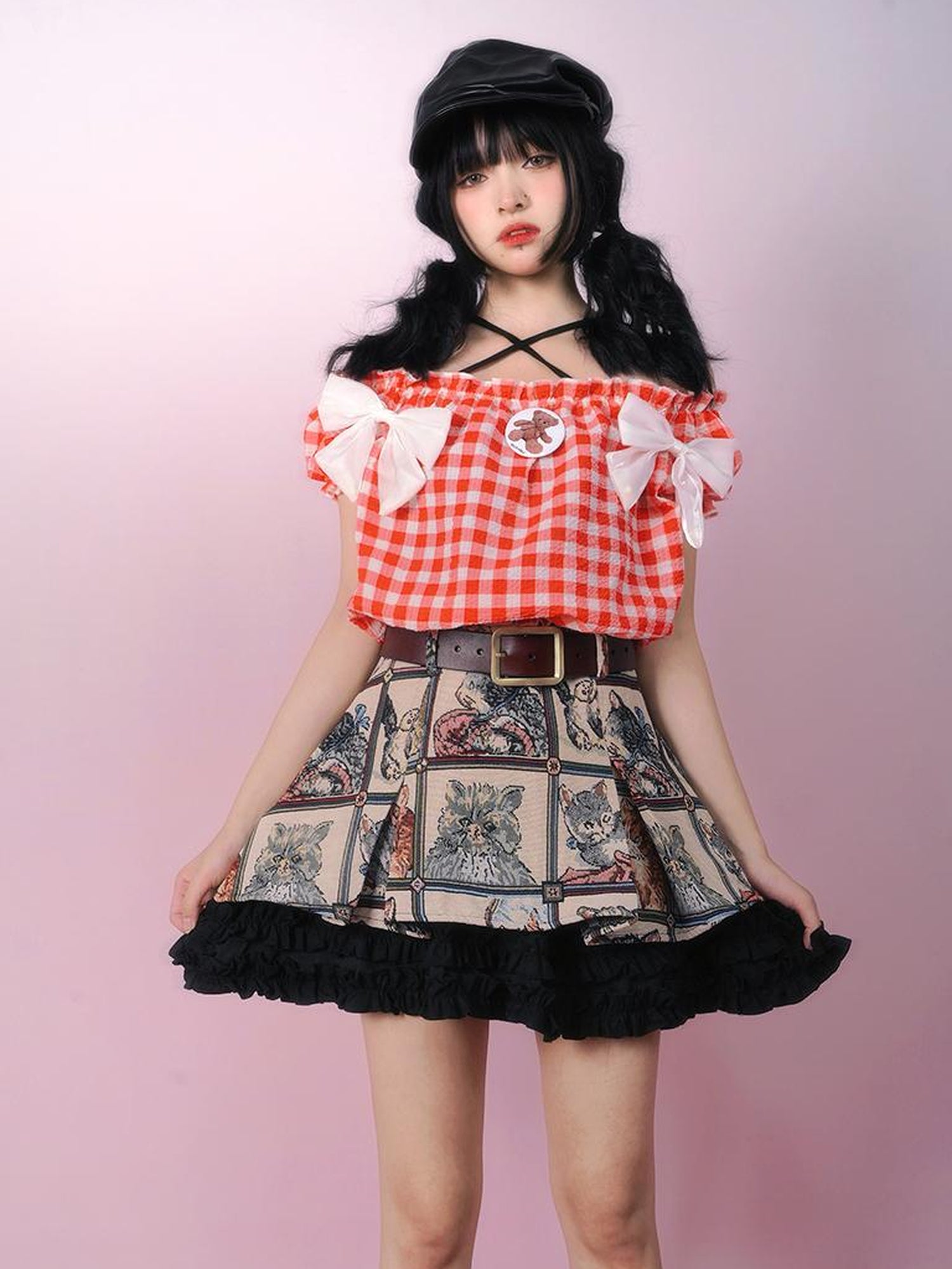 Daytoday Cute Bow Kitten Bear Angel Heart Candle Brooch Pin