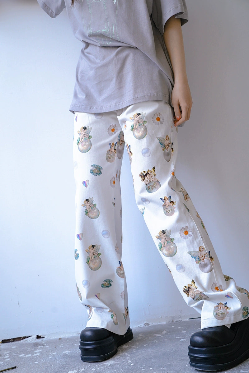 Daytoday_Day_To_Day_Angel_Print_Denim_Pants_Straight_Leg_Wide_Leg_MISSTT