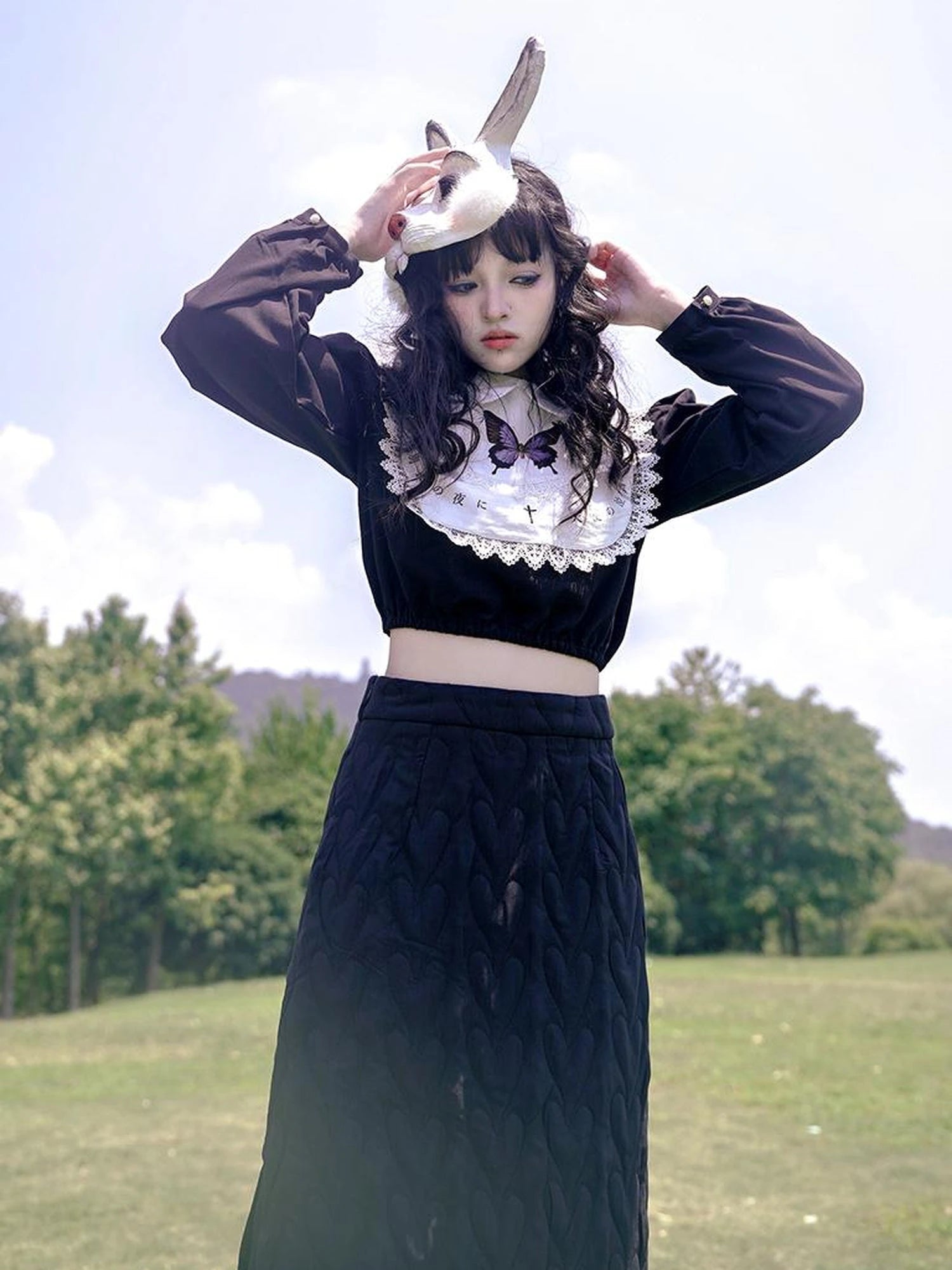 Day To Day Fairytale Park Split Side Knit Skirt